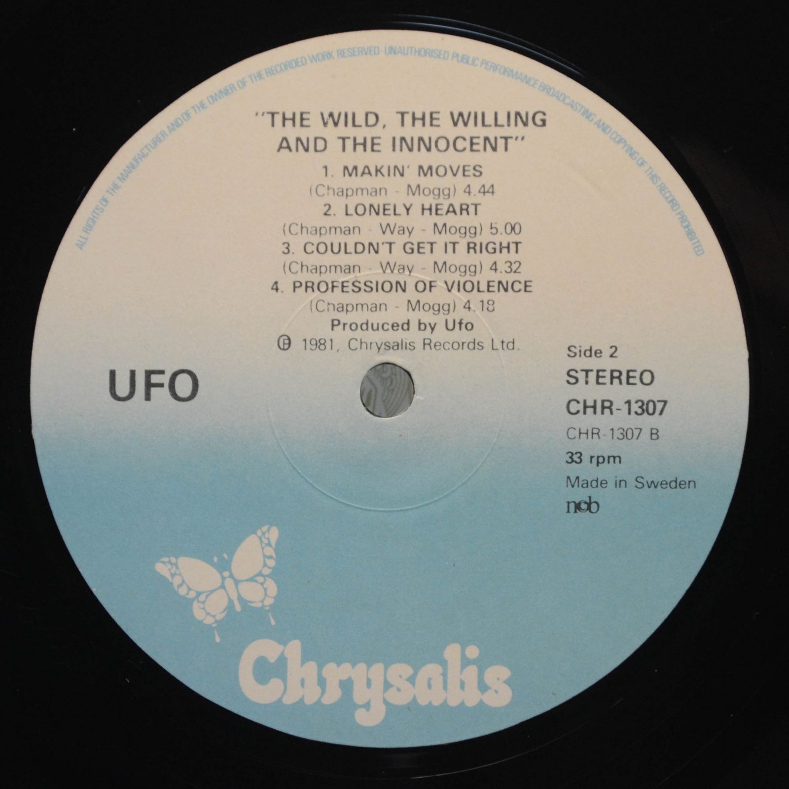 UFO — The Wild, The Willing And The Innocent, 1981