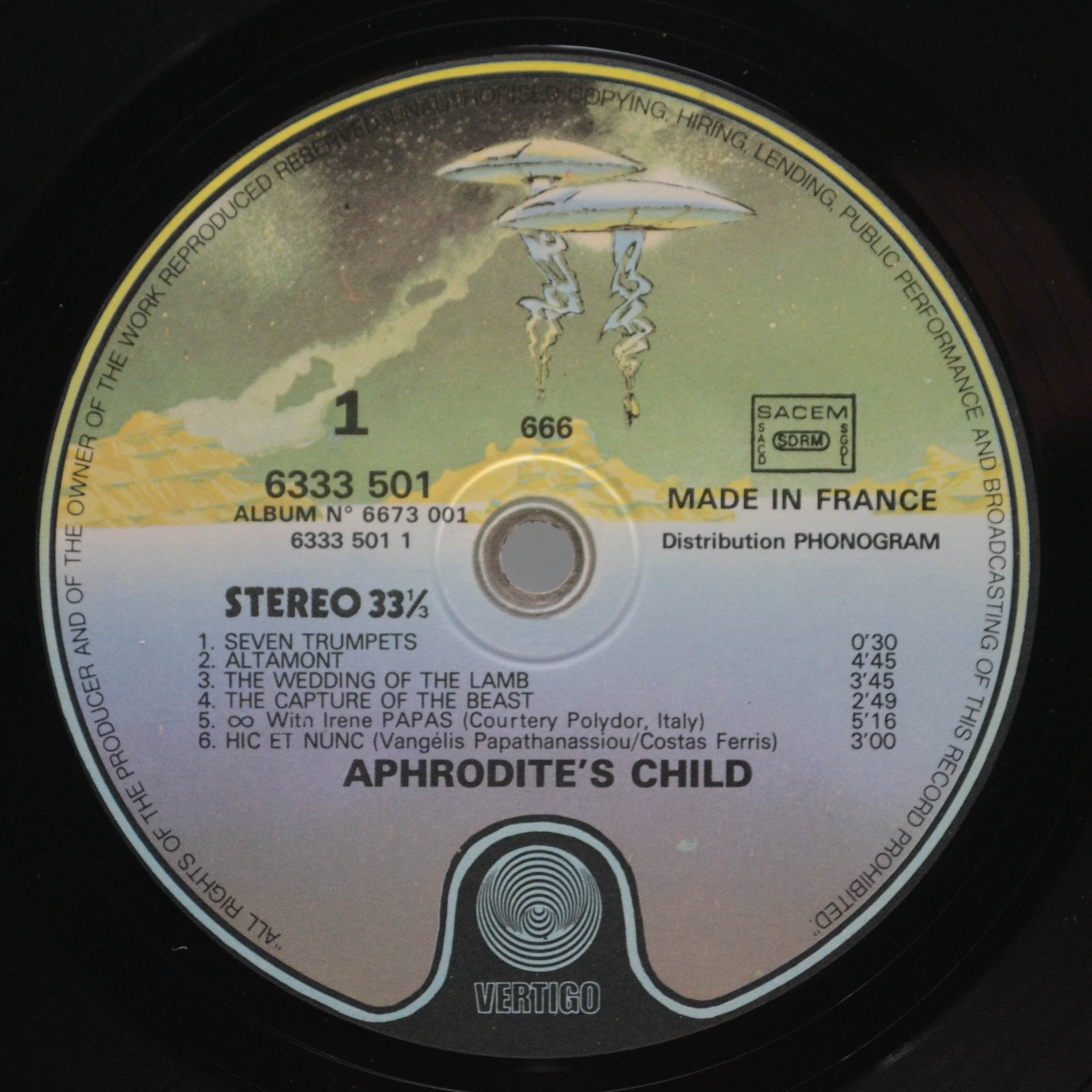 Aphrodite's Child — 666 (2LP, France), 1972