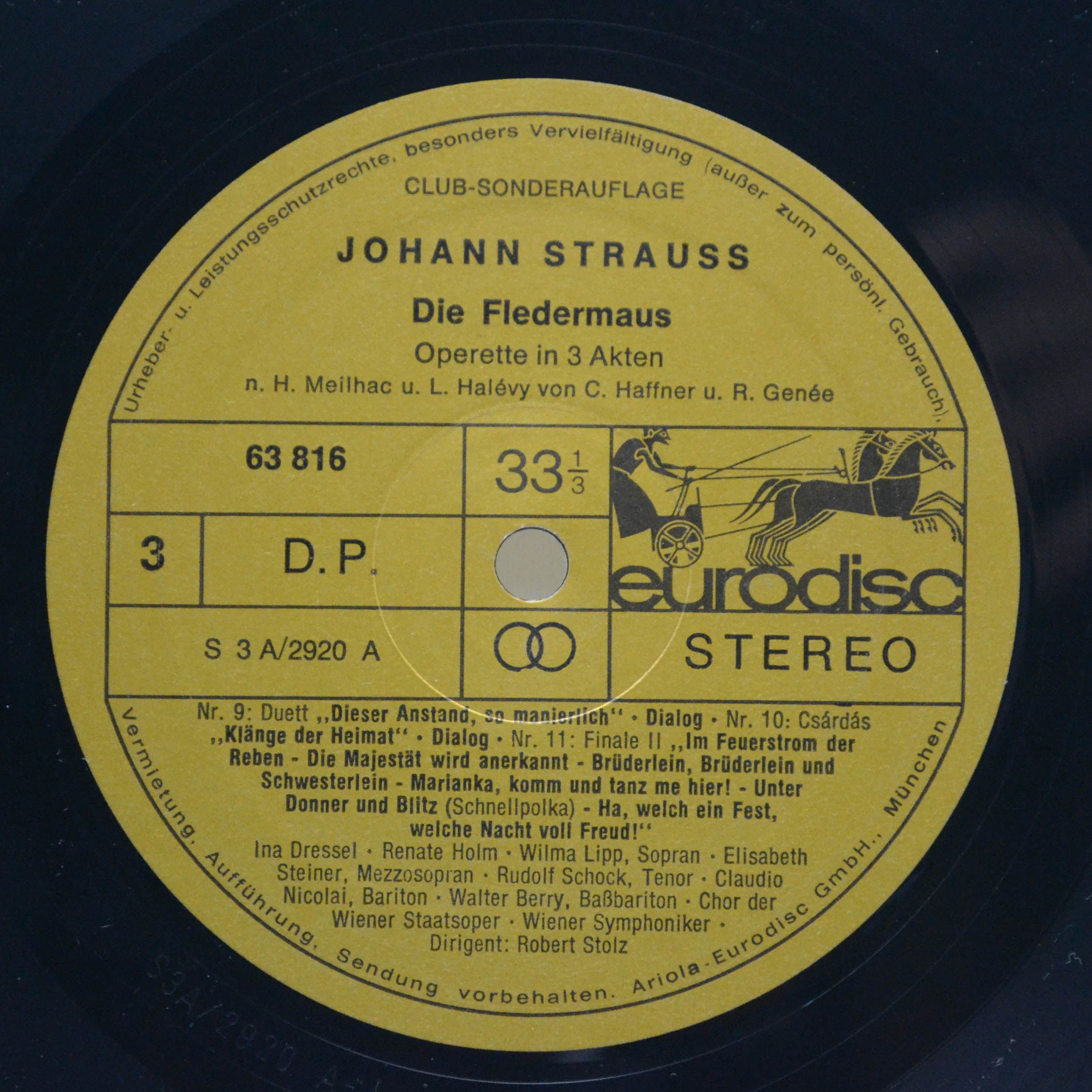 Johann Strauss — Die Fledermaus - Gesamtaufnahme (2LP), 1964