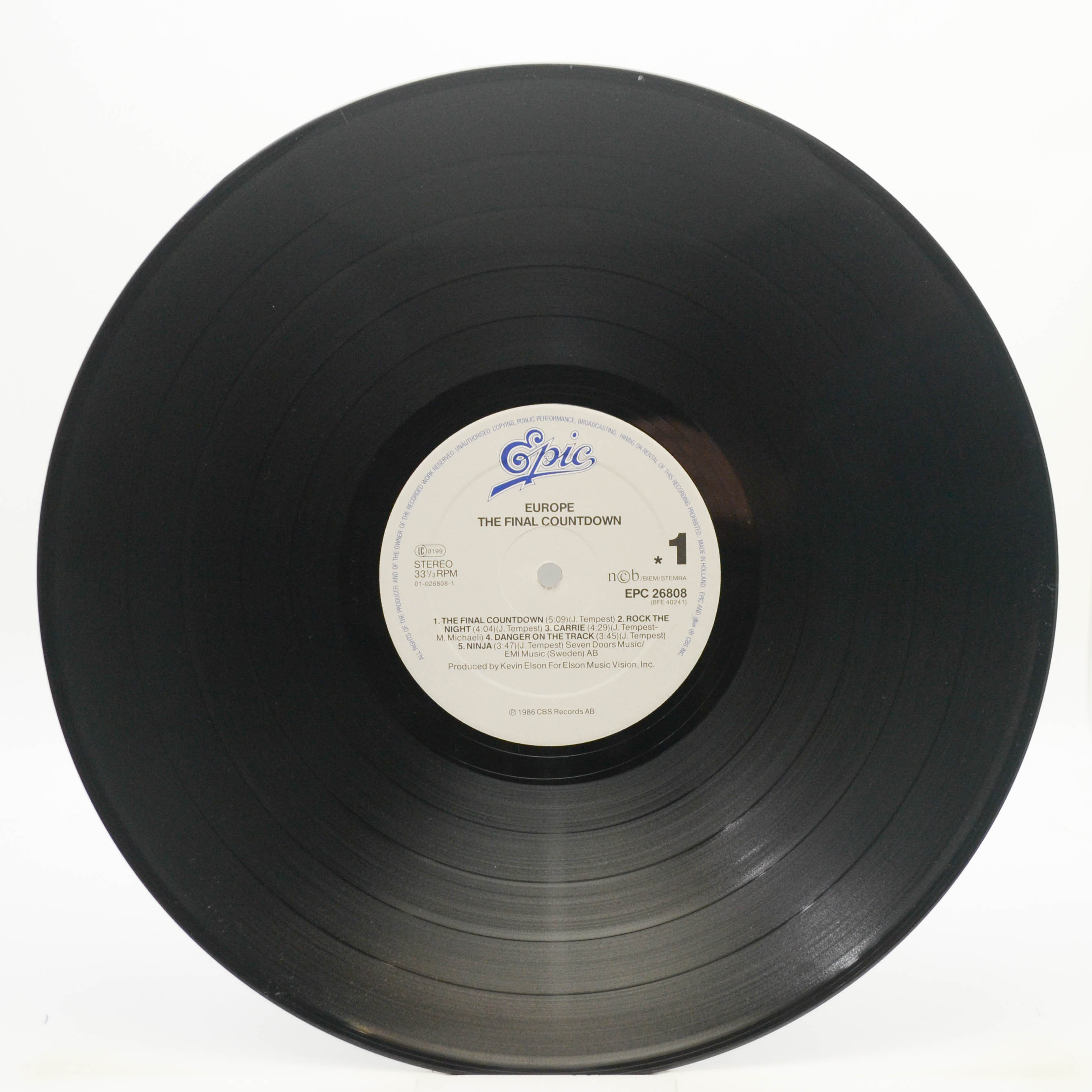 Europe — The Final Countdown, 1986