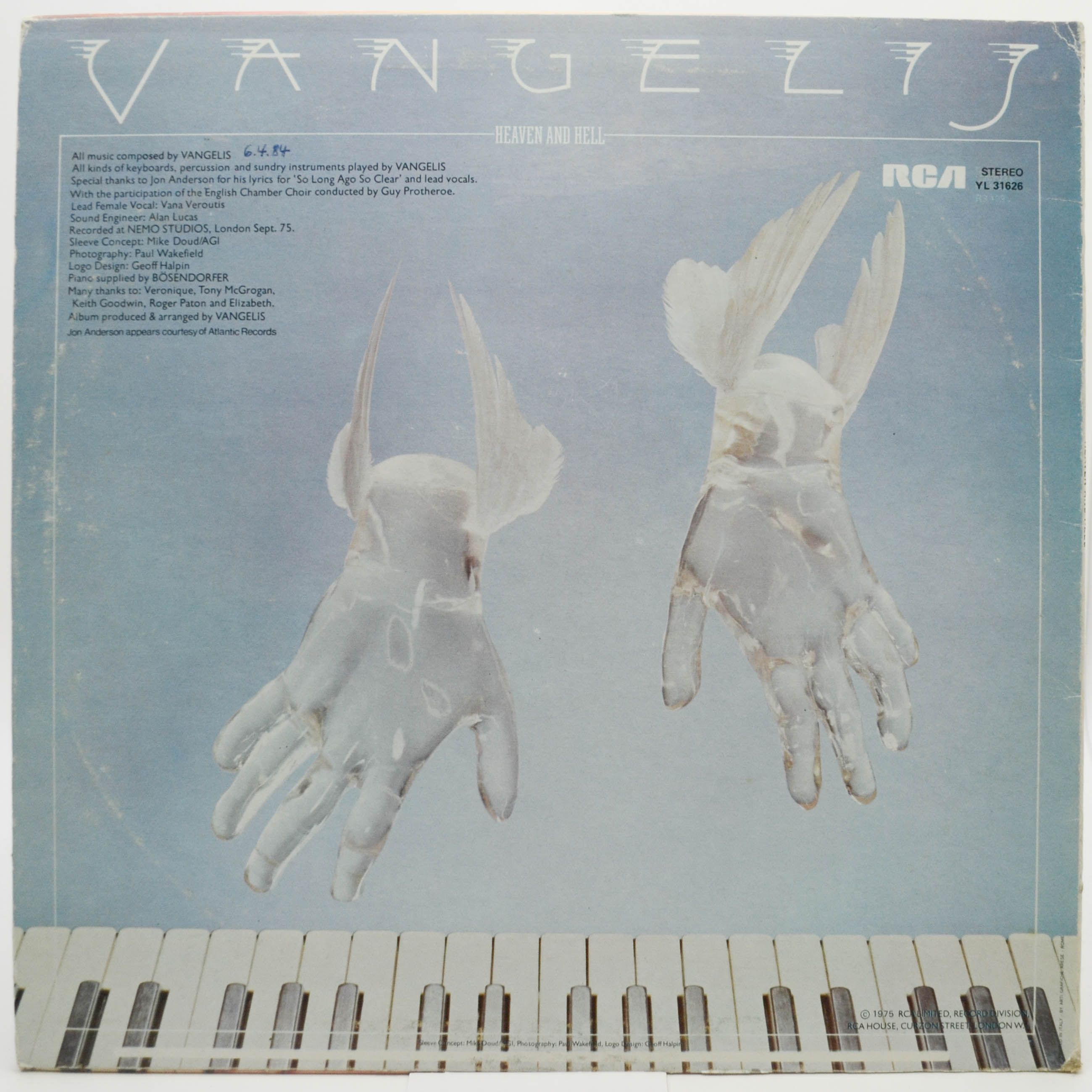 Vangelis — Heaven And Hell, 1976