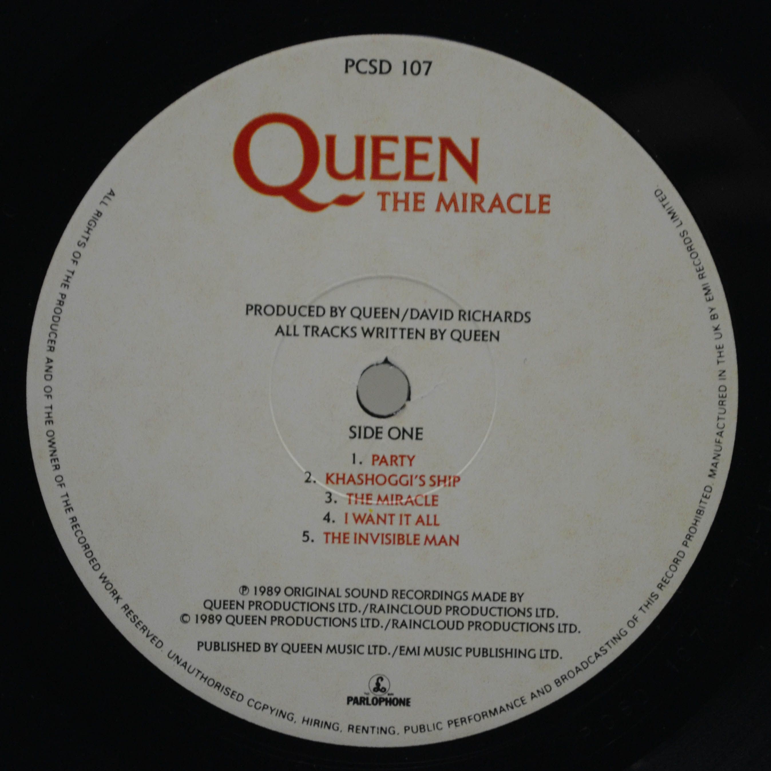 Queen — The Miracle (1-st UK), 1989