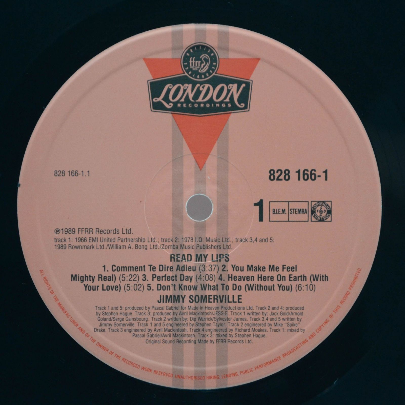 Jimmy Somerville — Read My Lips, 1989