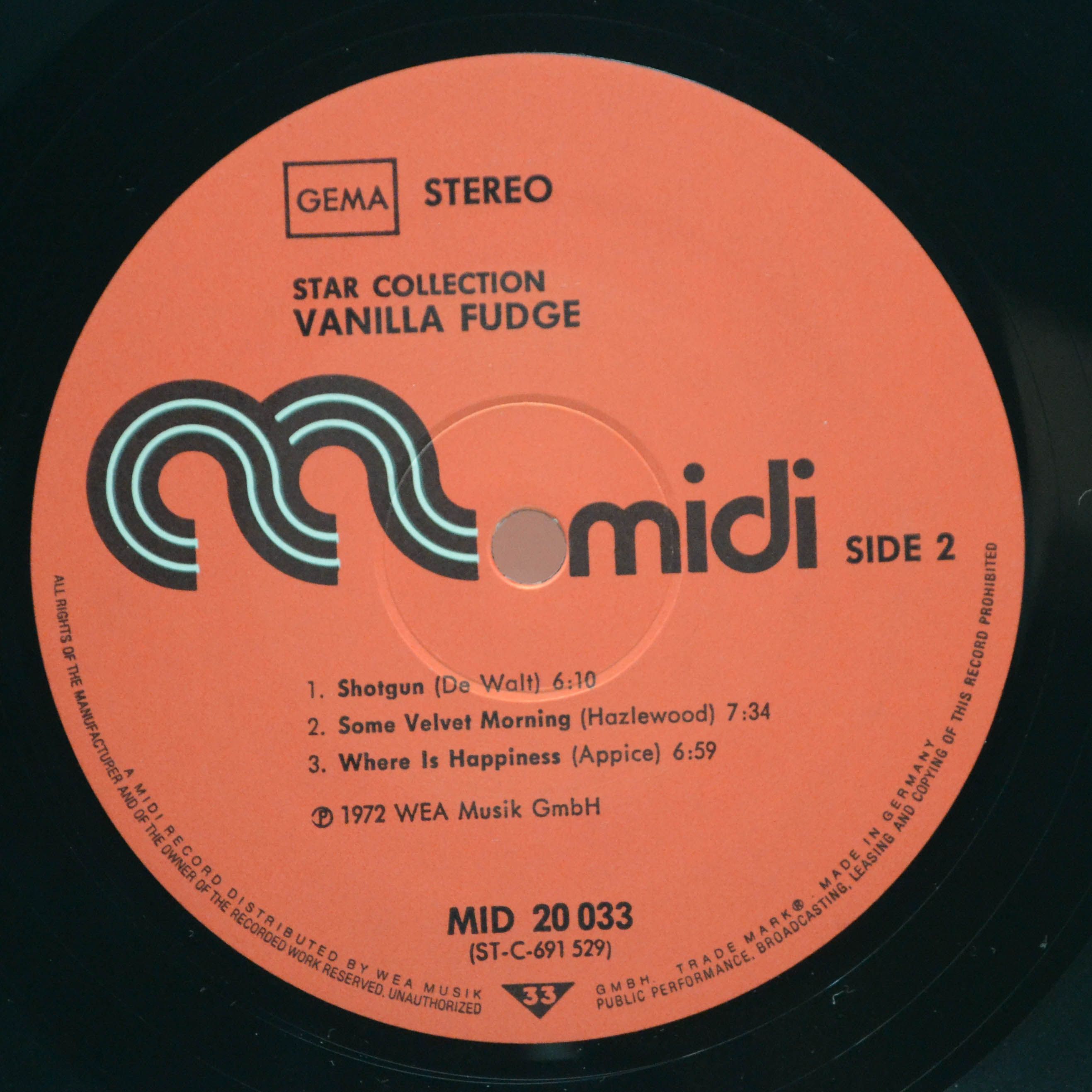 Vanilla Fudge — Star-Collection, 1972