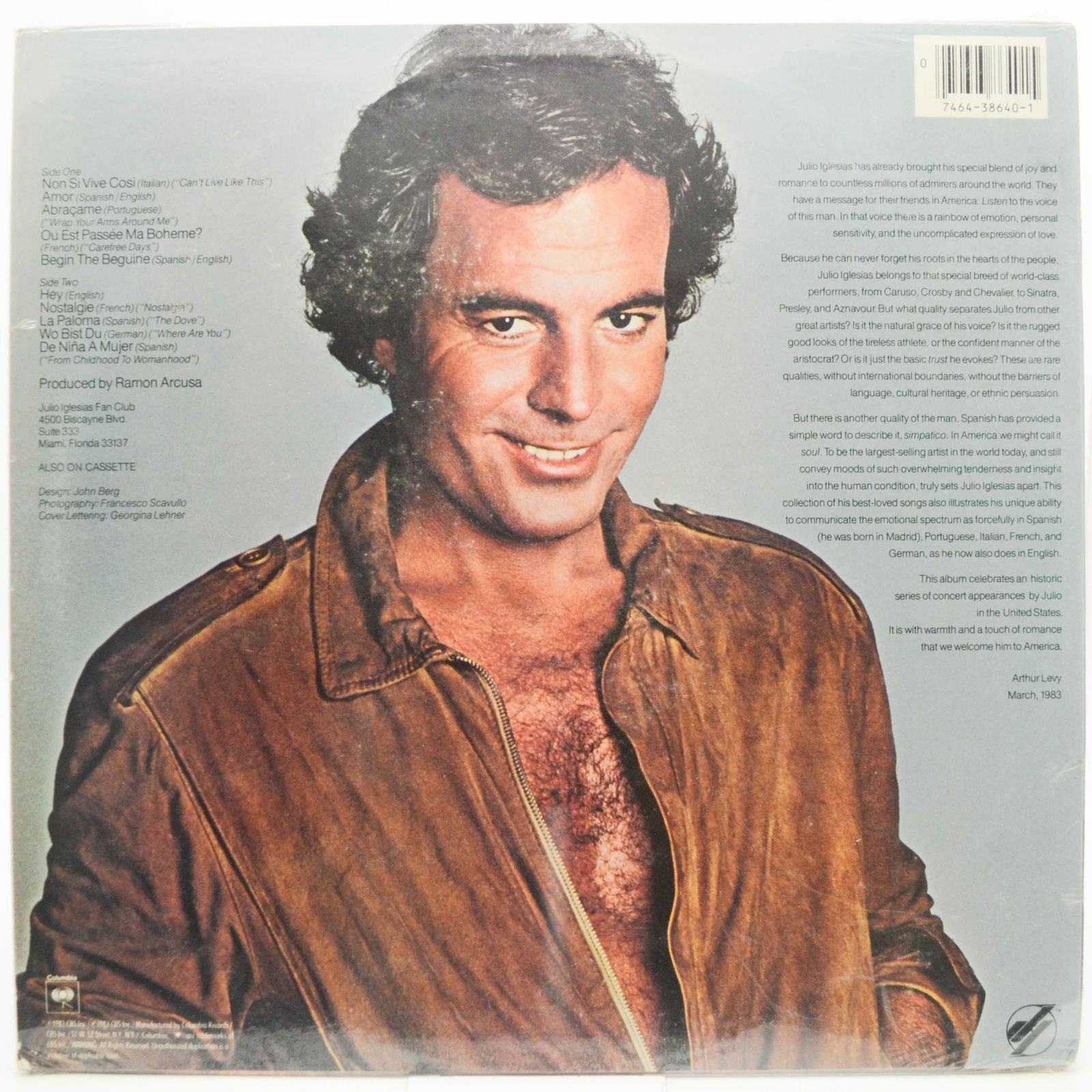 Julio Iglesias — Julio (USA), 1983