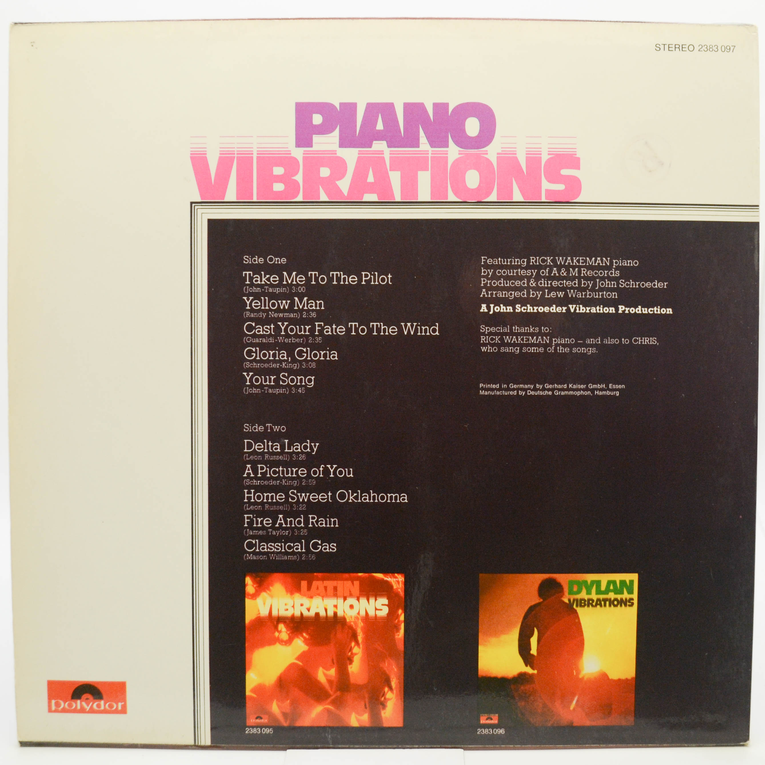 John Schroeder — Piano Vibrations, 1972