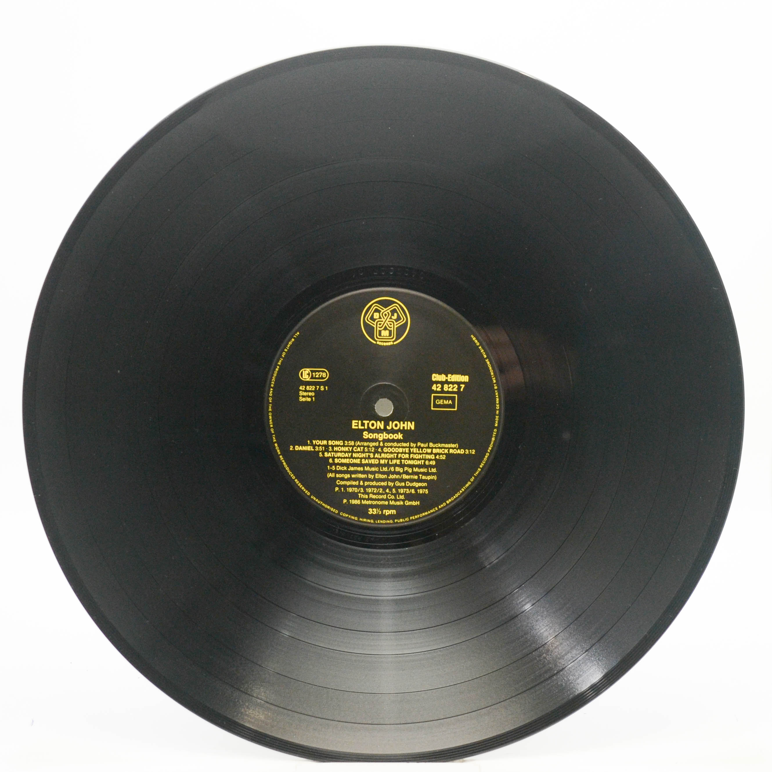 Elton John — Songbook, 1986