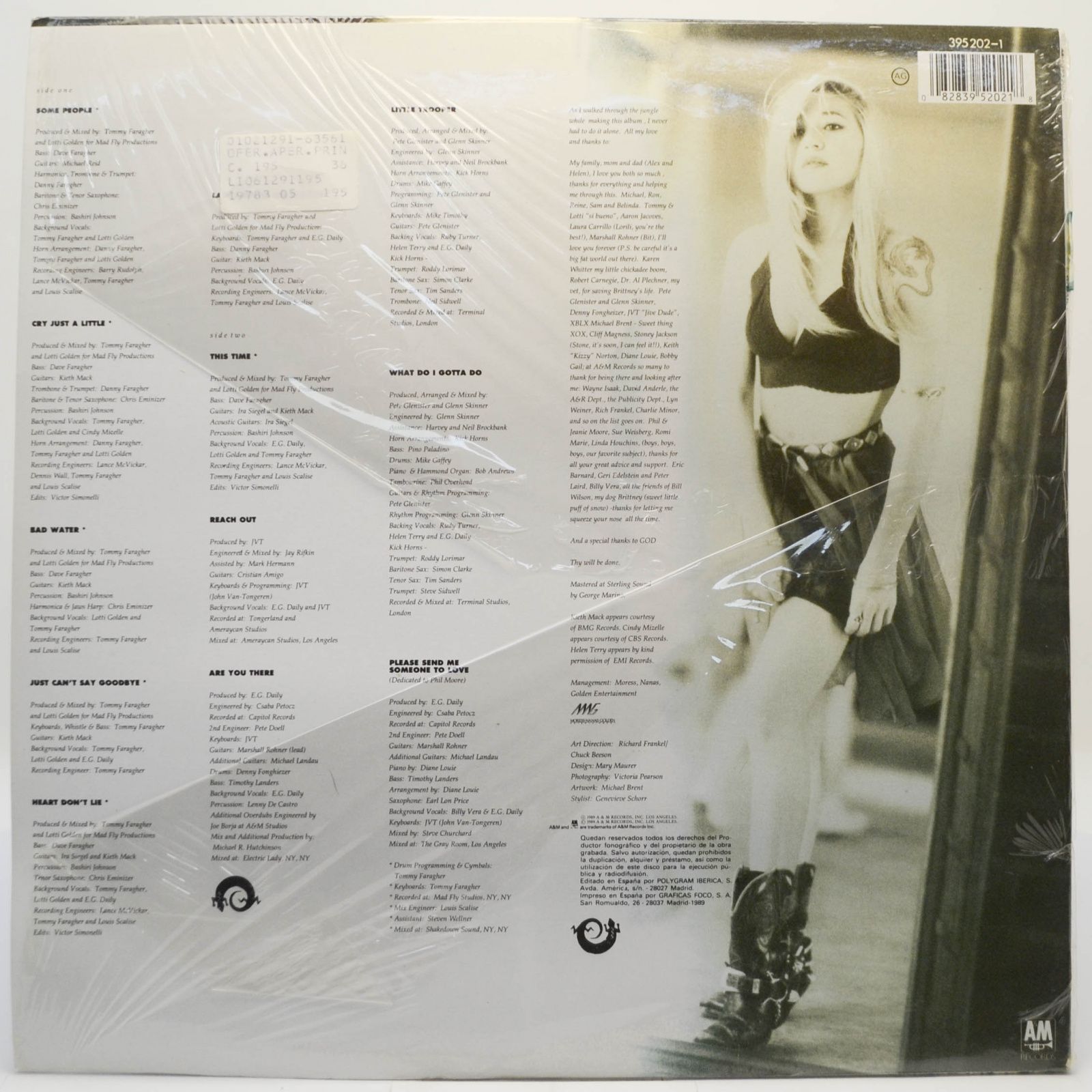 E.G. Daily — Lace Around The Wound, 1989