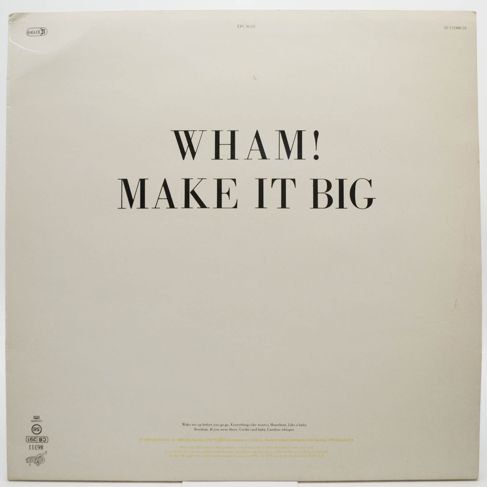Wham! — Make It Big, 1984
