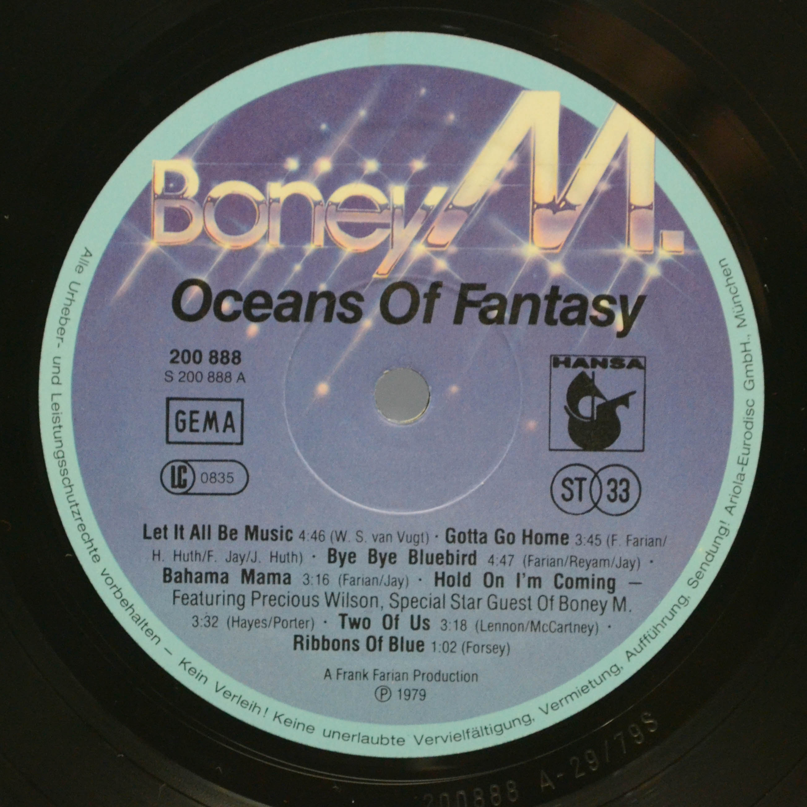 Boney M. — Oceans Of Fantasy, 1979