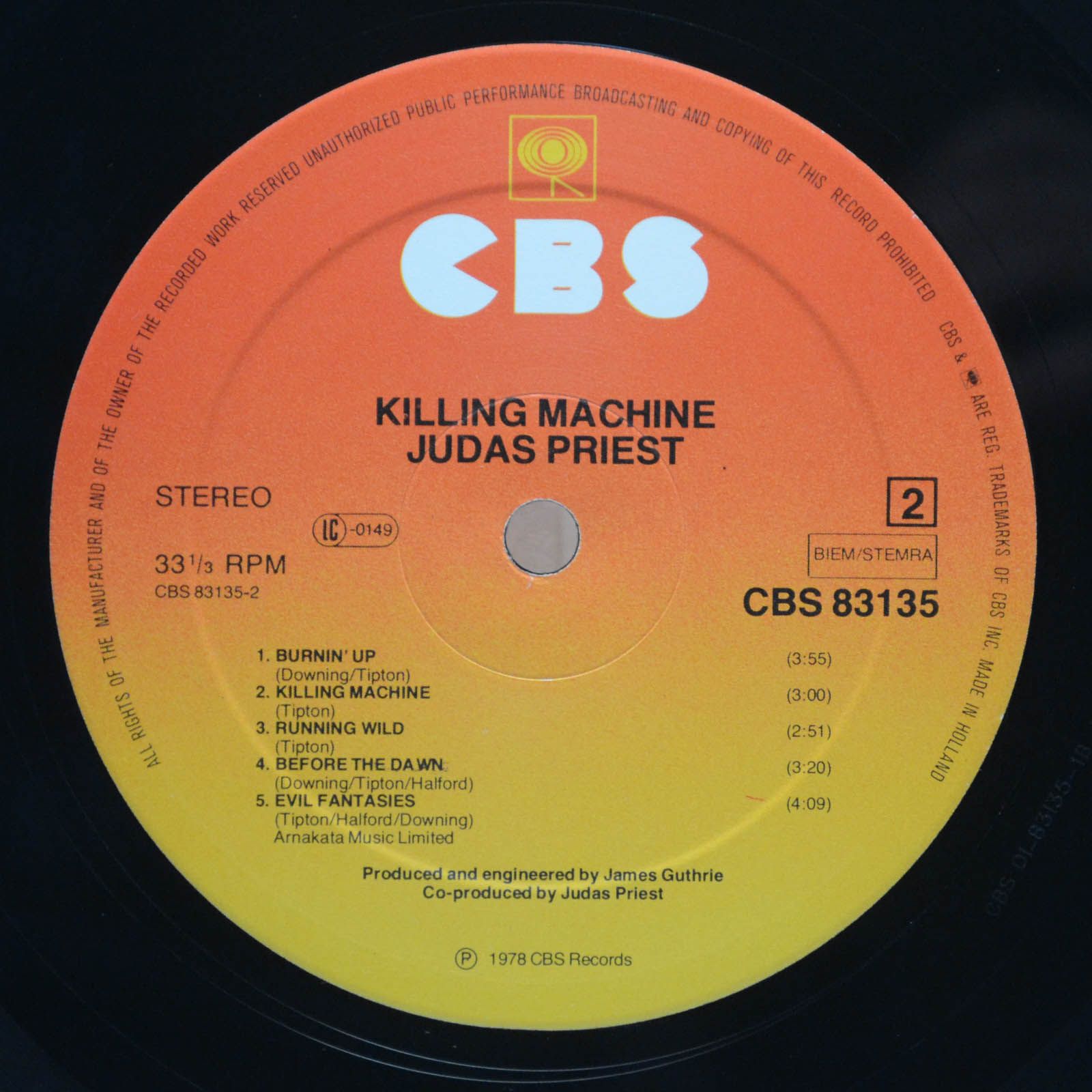 Judas Priest — Killing Machine, 1978
