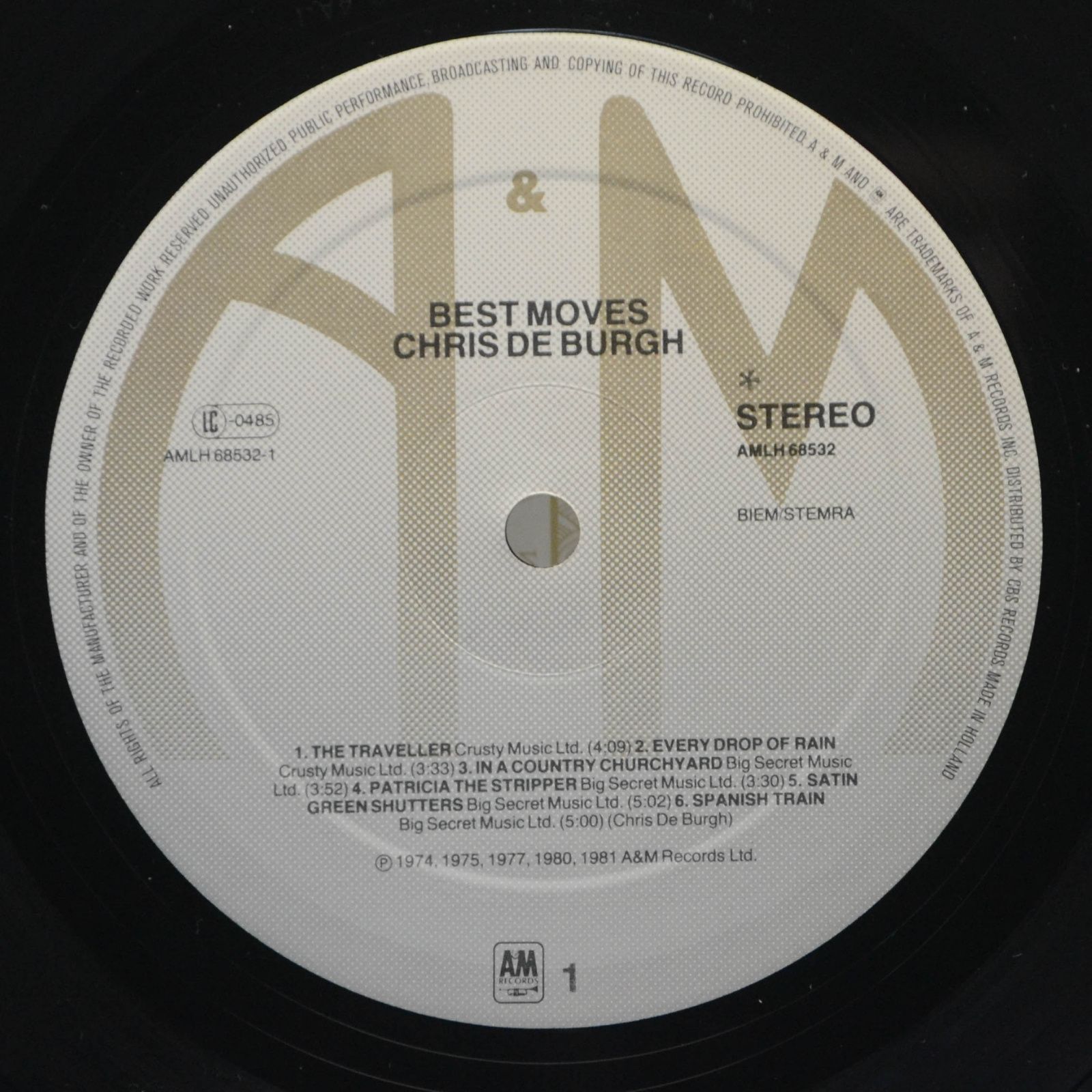 Chris de Burgh — Best Moves, 1981