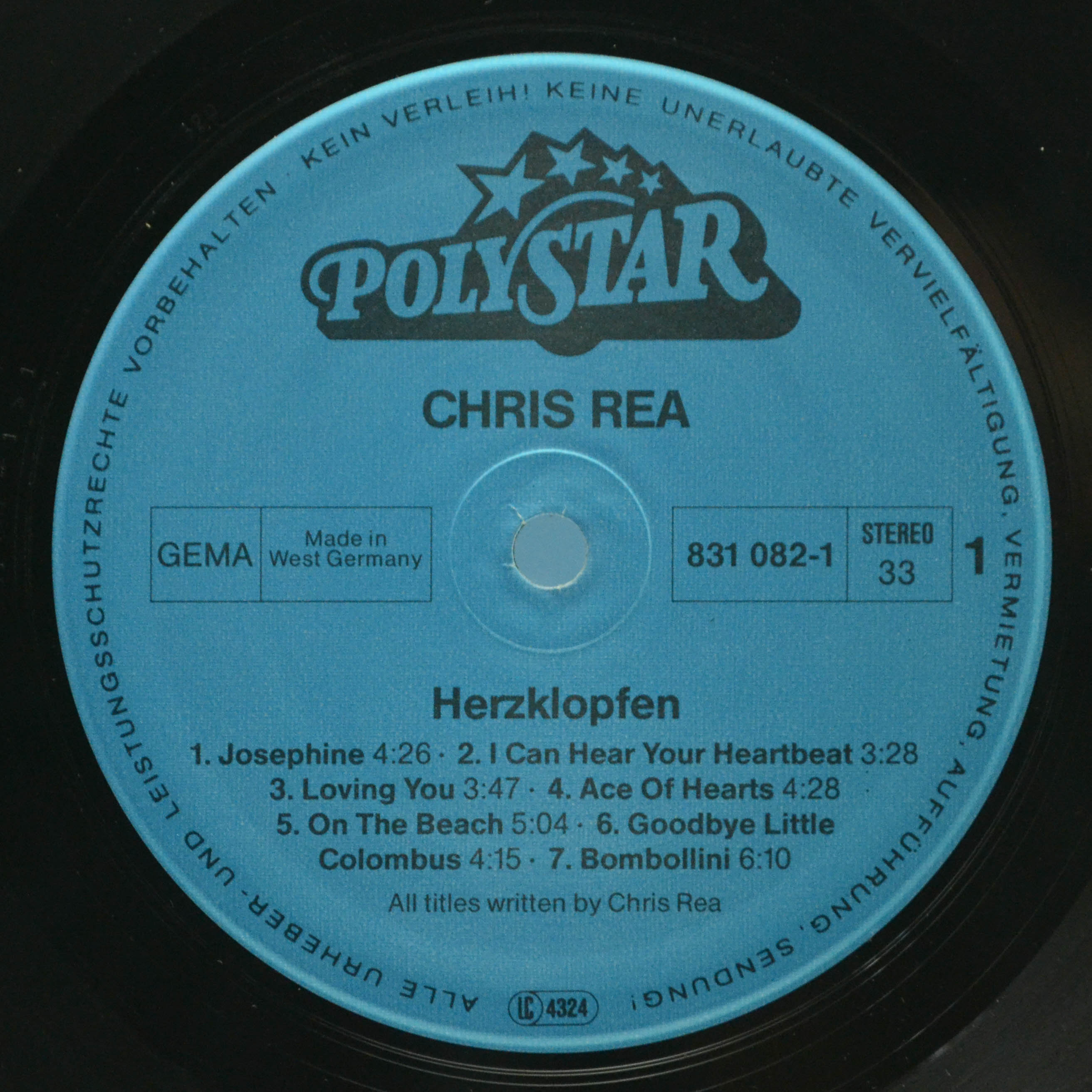 Chris Rea — Herzklopfen, 1986