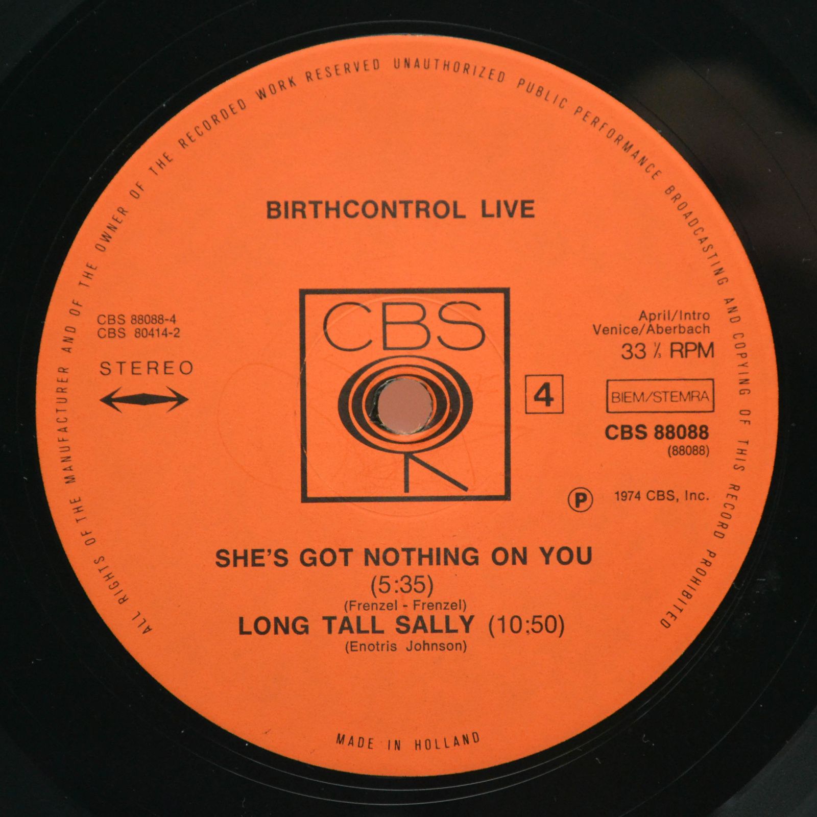 Birth Control — Birthcontrol Live (2LP), 1974