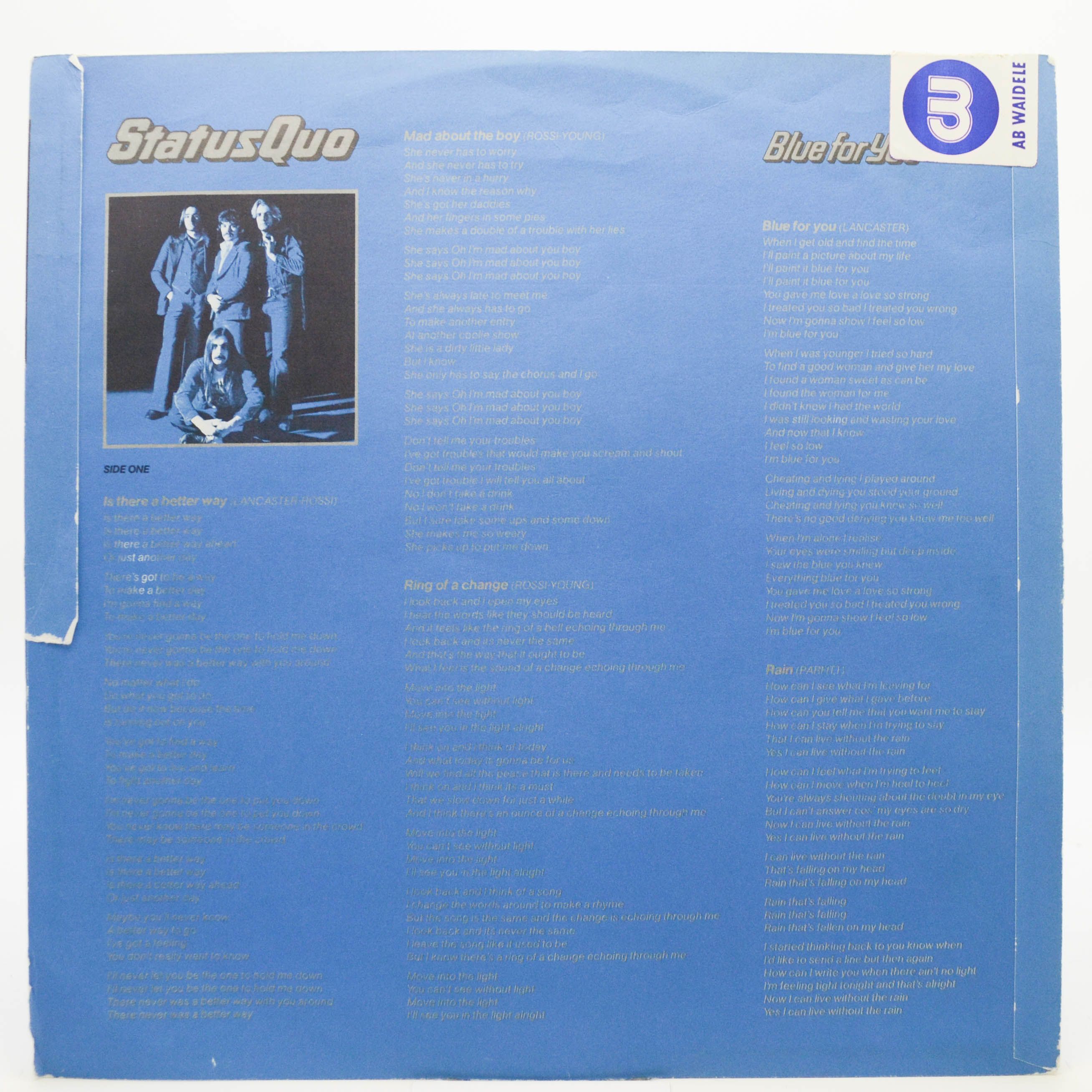 Status Quo — Blue For You, 1976