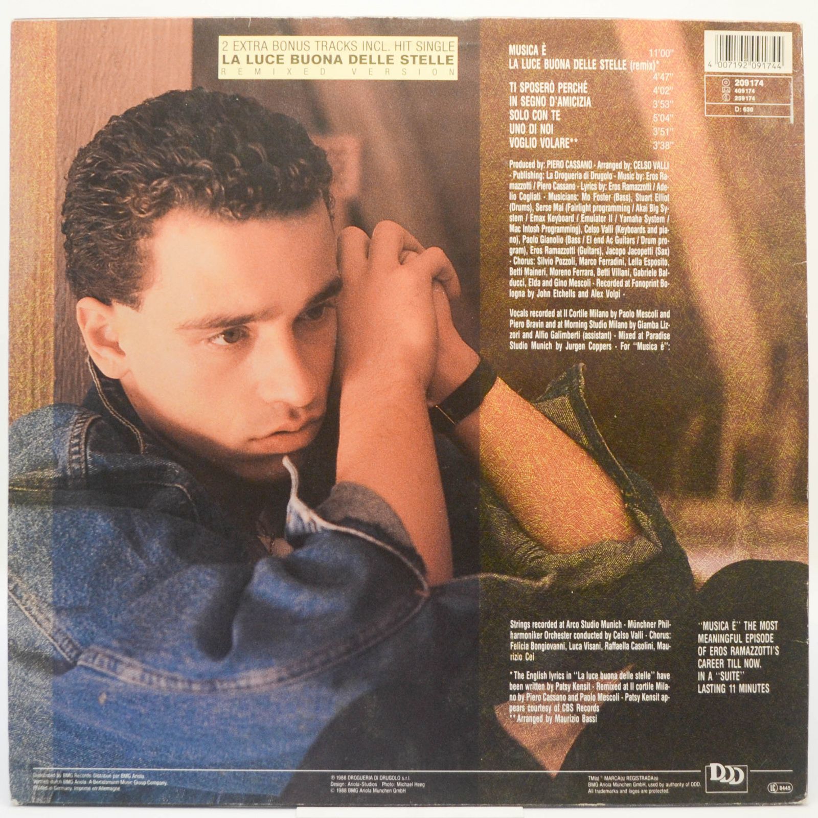 Eros Ramazzotti — Musica È, 1988