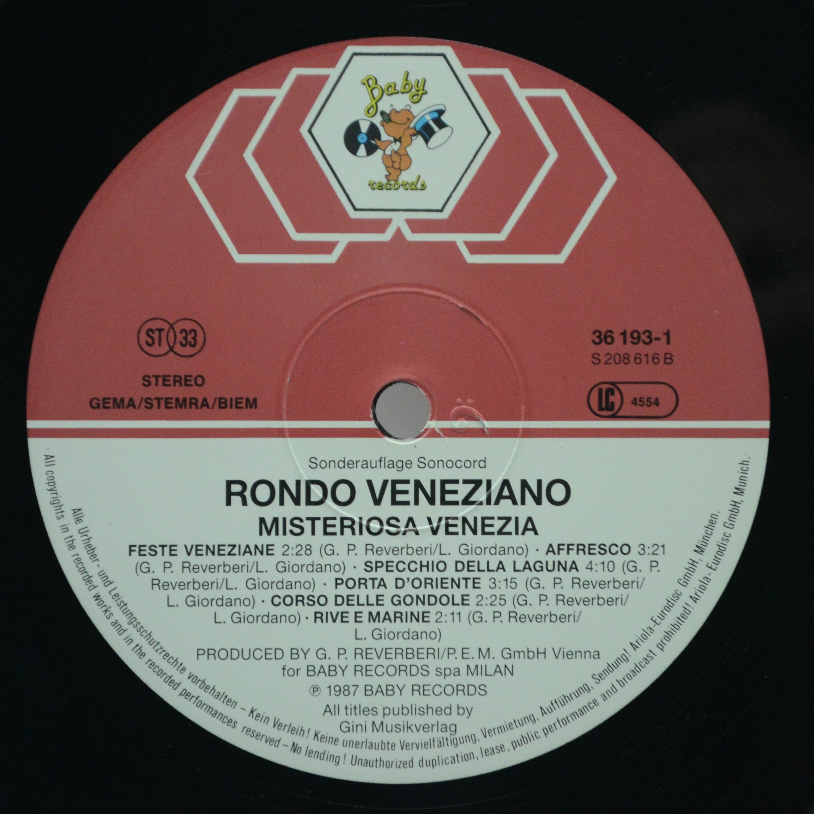 Rondò Veneziano — Misteriosa Venezia, 1987