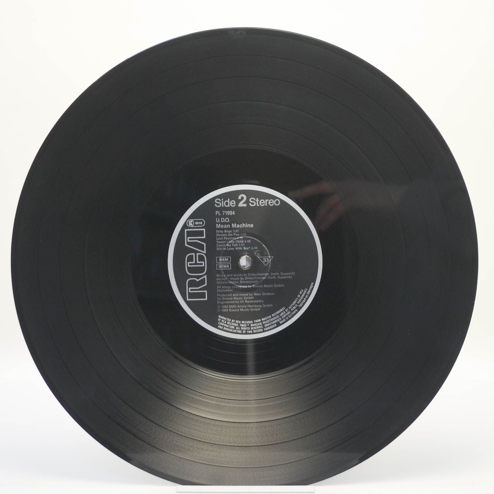 U.D.O. — Mean Machine, 1989