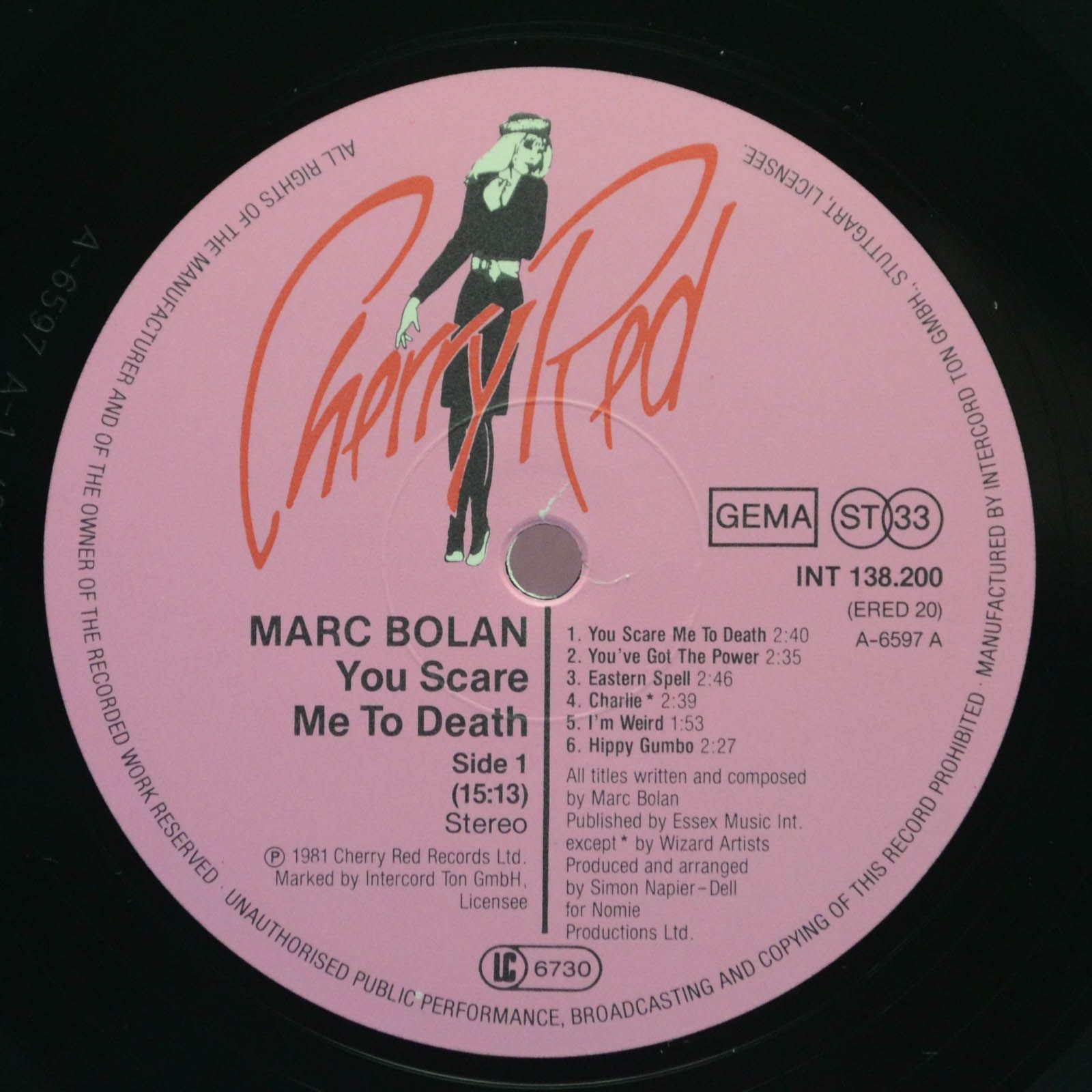 Marc Bolan — You Scare Me To Death, 1981
