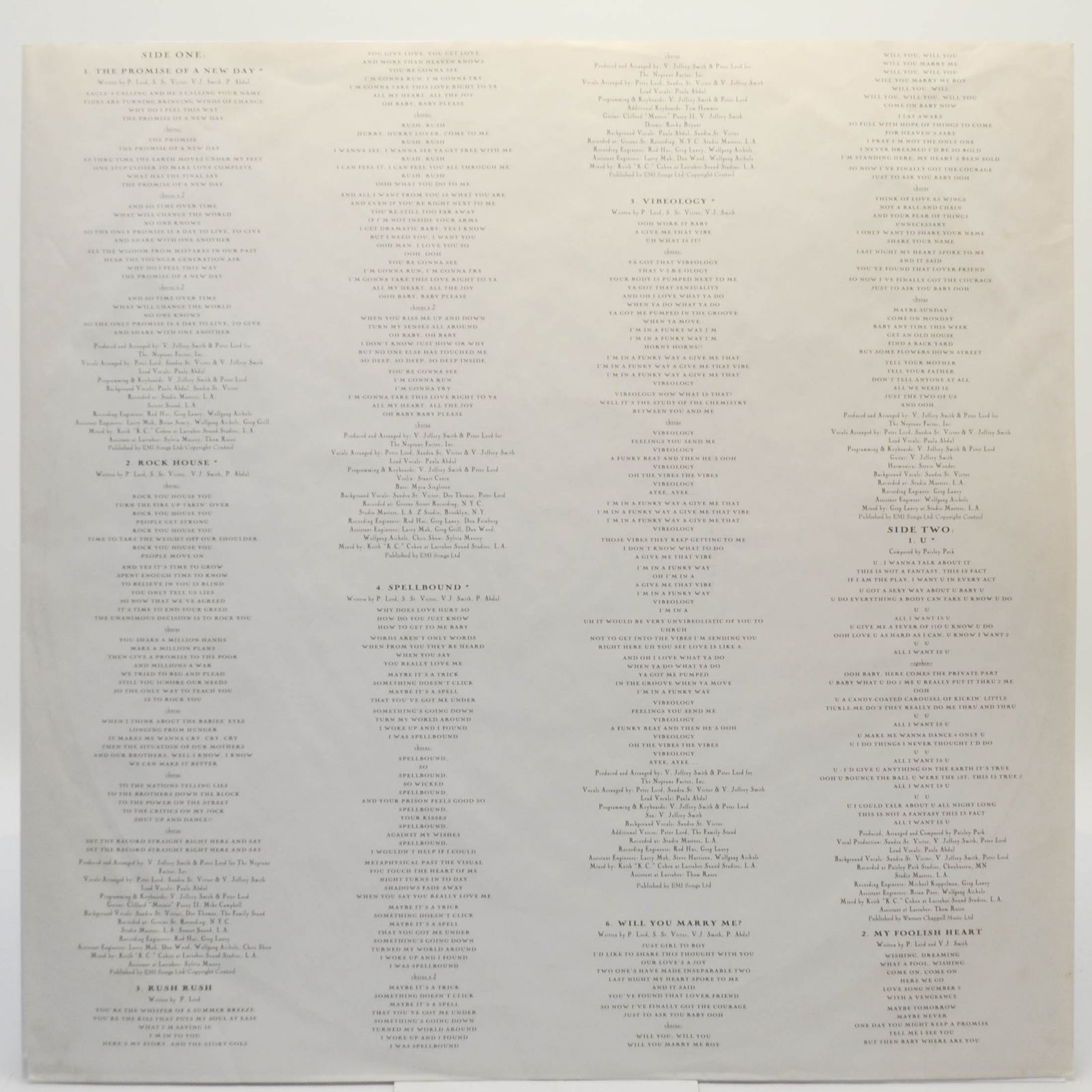 Paula Abdul — Spellbound, 1991