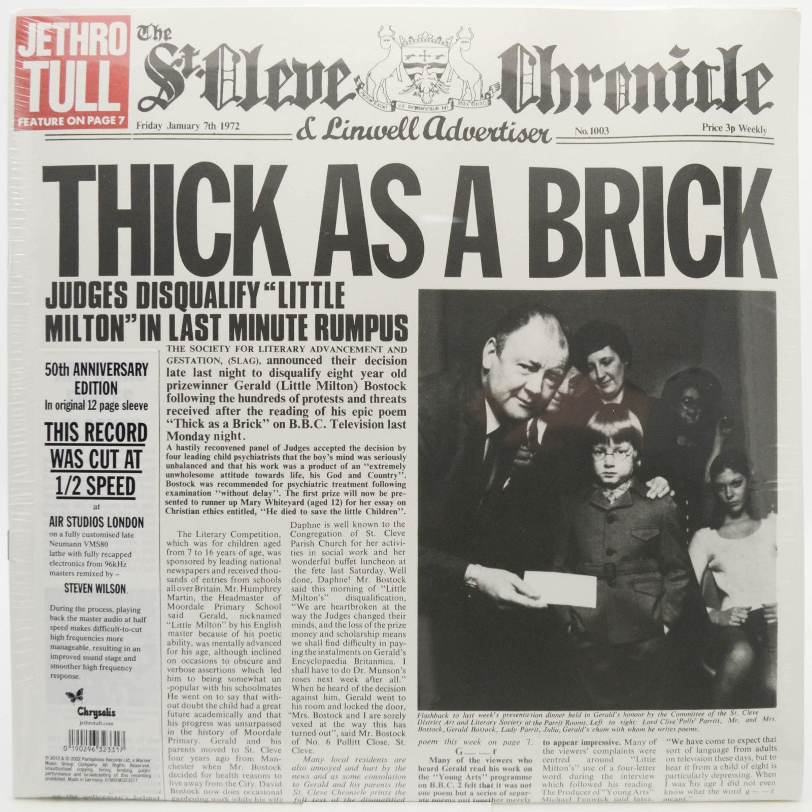 Jethro Tull — Thick As A Brick, 1972