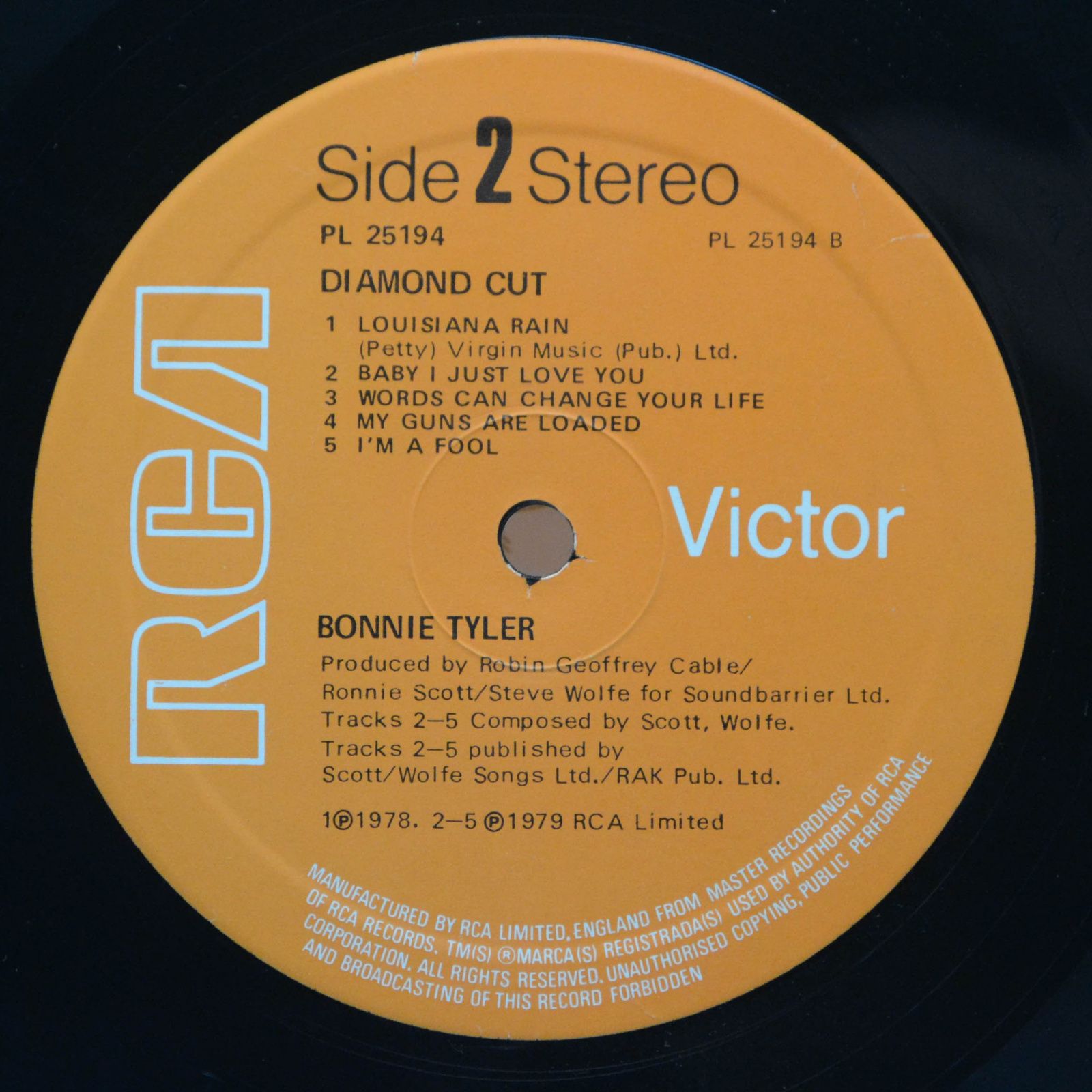 Bonnie Tyler — Diamond Cut (1-st, UK), 1979