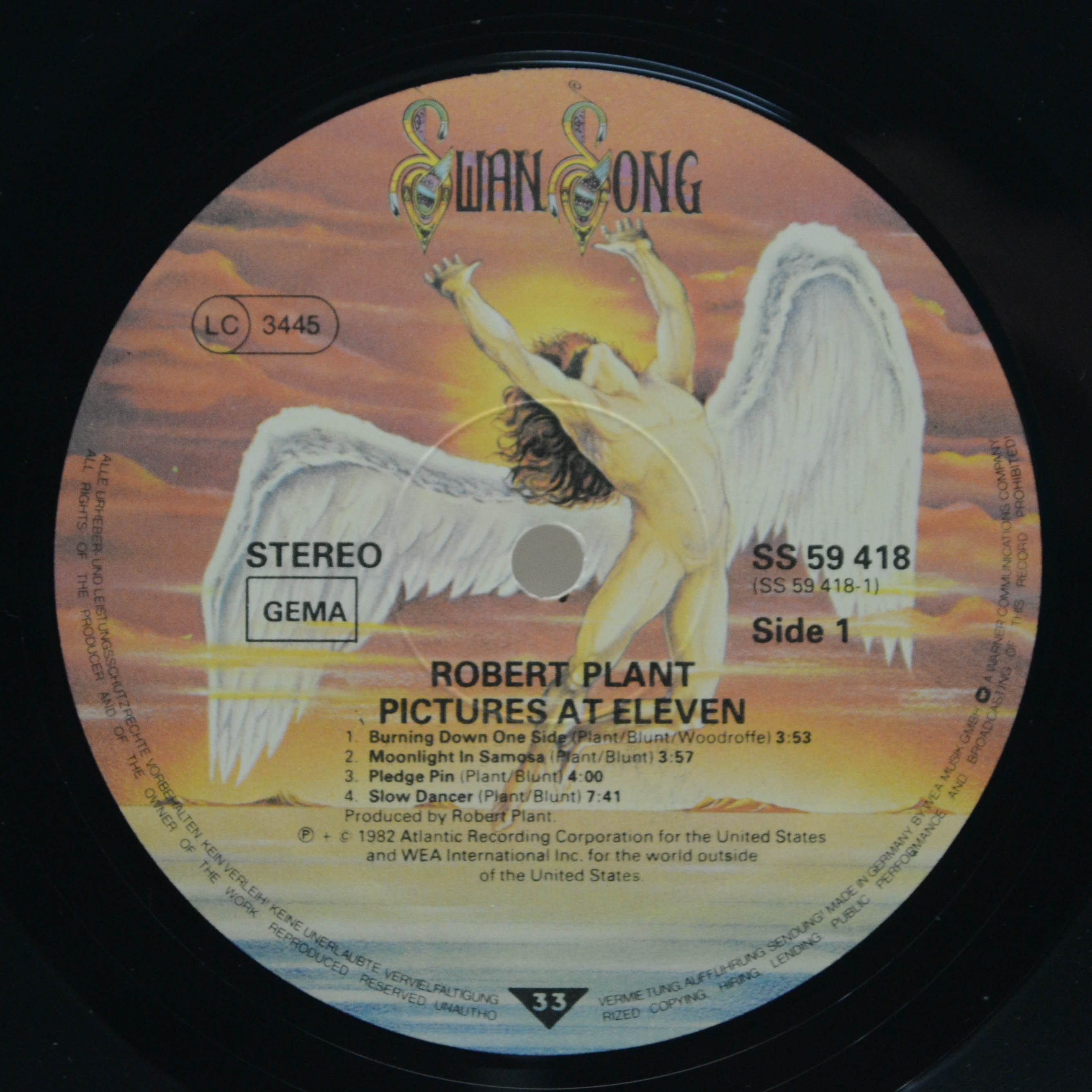 Robert Plant — Pictures At Eleven, 1982