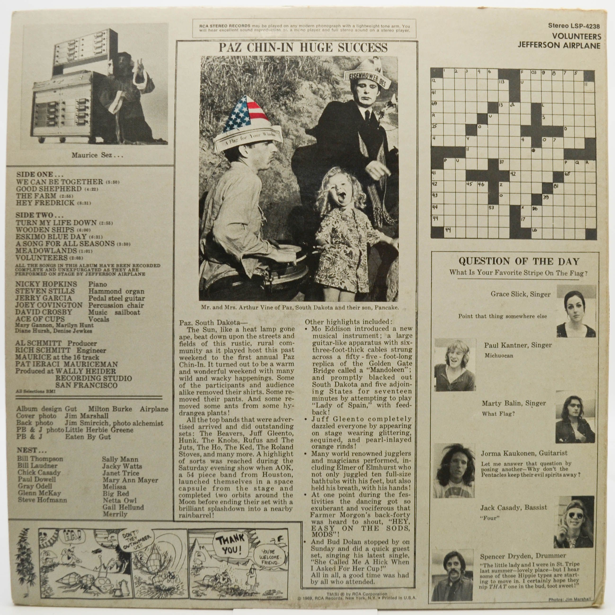 Jefferson Airplane — Volunteers (1-st, USA), 1969