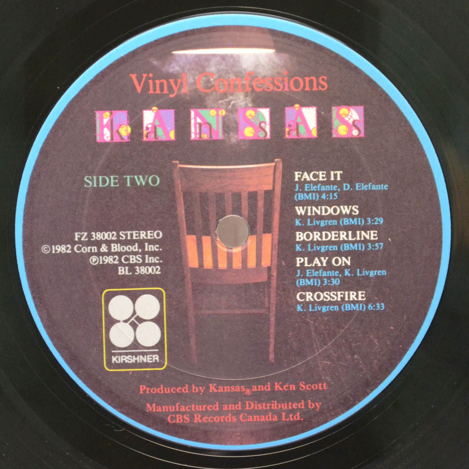 Kansas — Vinyl Confessions, 1982