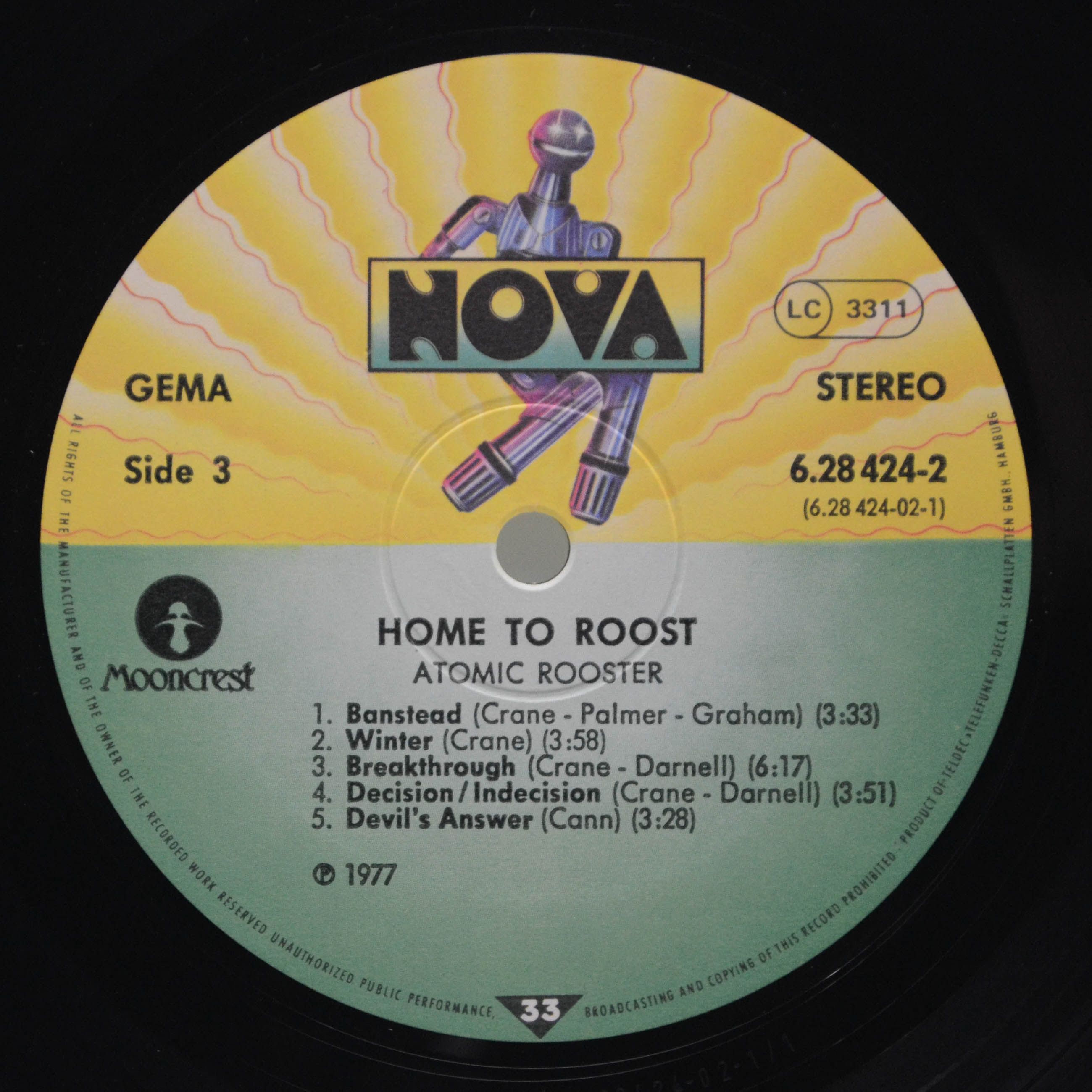 Atomic Rooster — Home To Roost (2LP), 1977