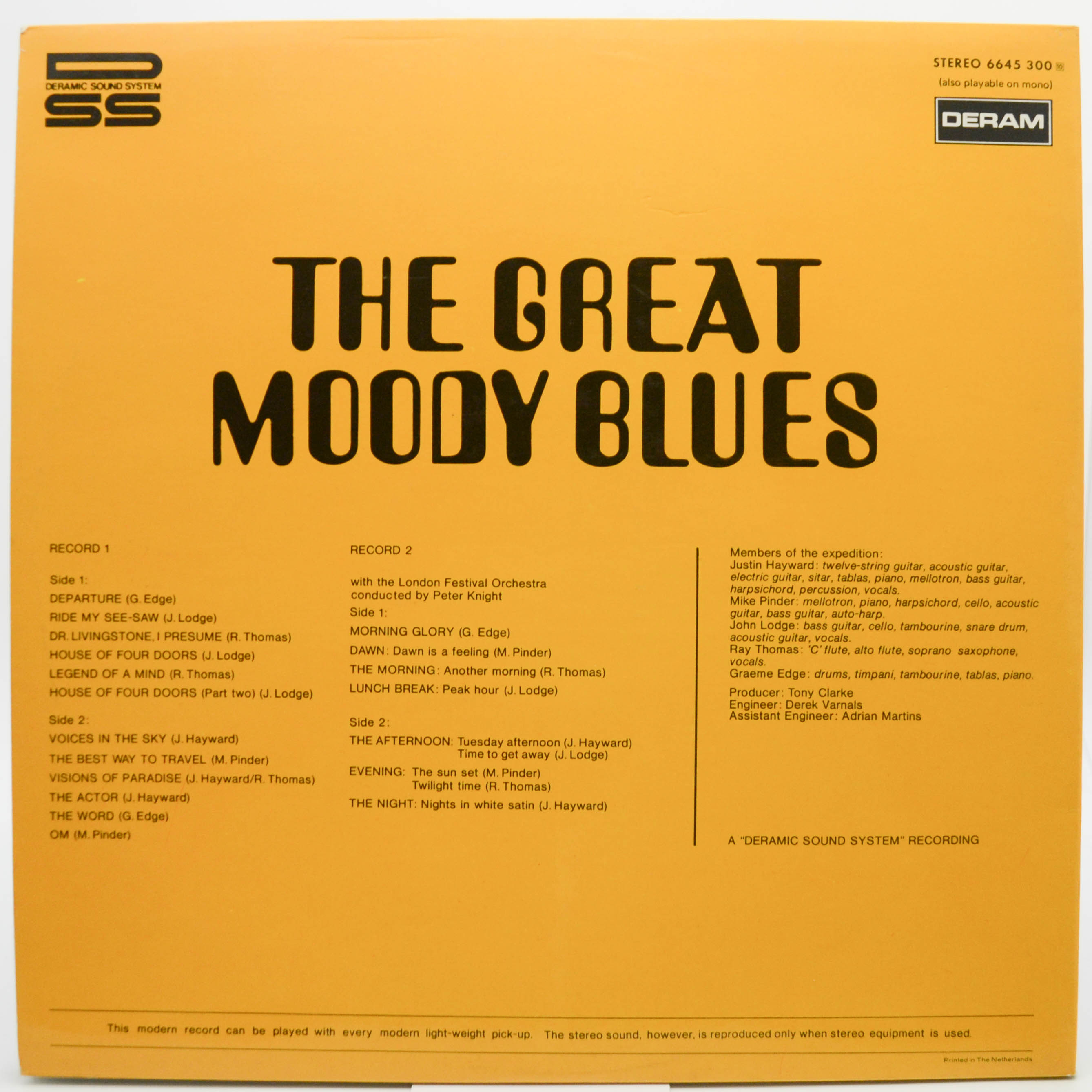Moody Blues — The Great Moody Blues (2LP), 1973