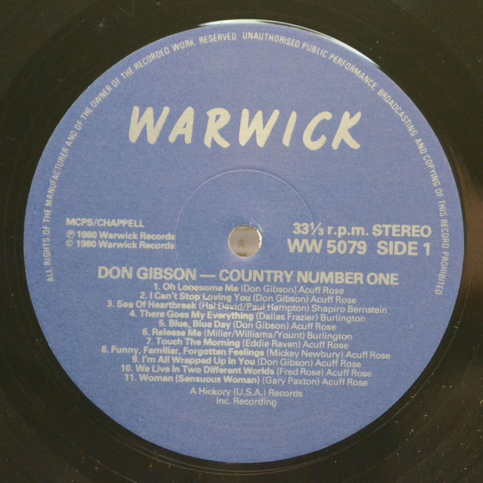 Don Gibson — Country Number One !, 1980