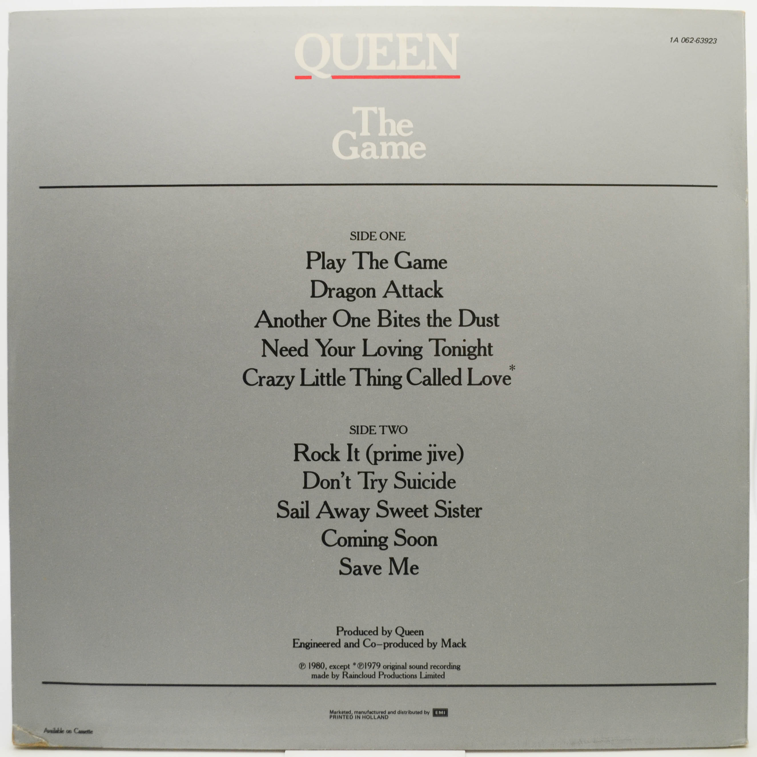 Queen — The Game, 1980