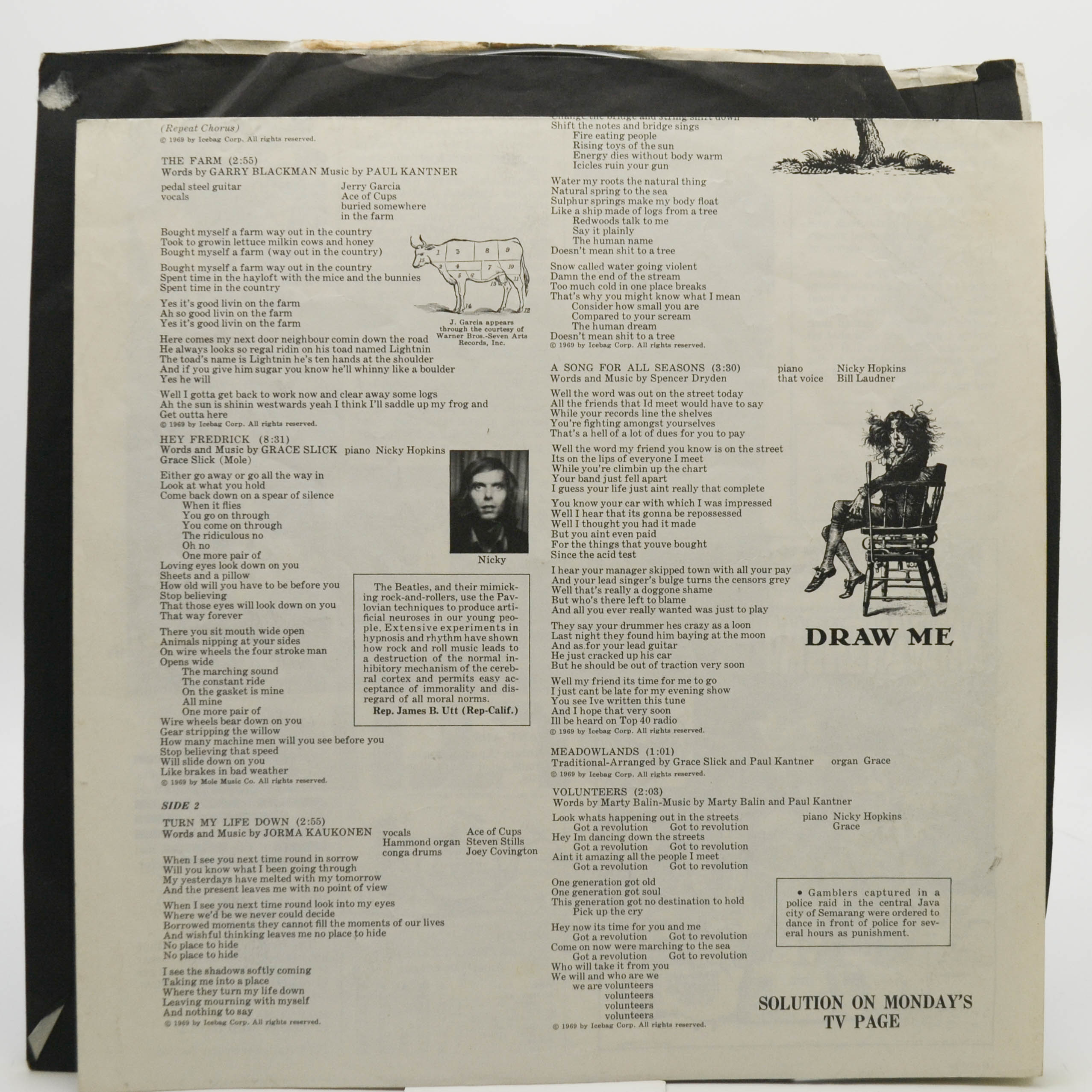 Jefferson Airplane — Volunteers (1-st, USA), 1969