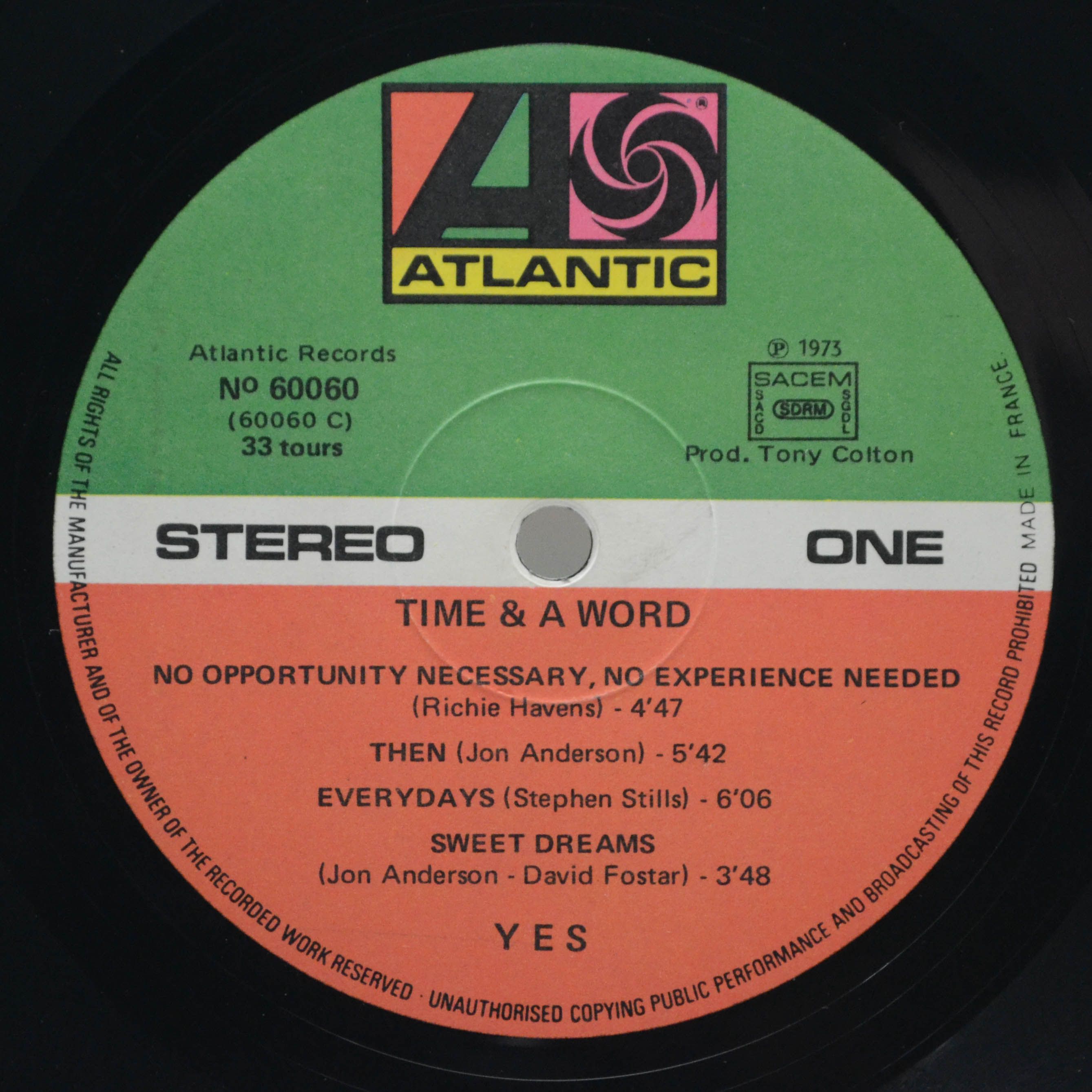 Yes — 2 Originals Of Yes (2LP), 1973