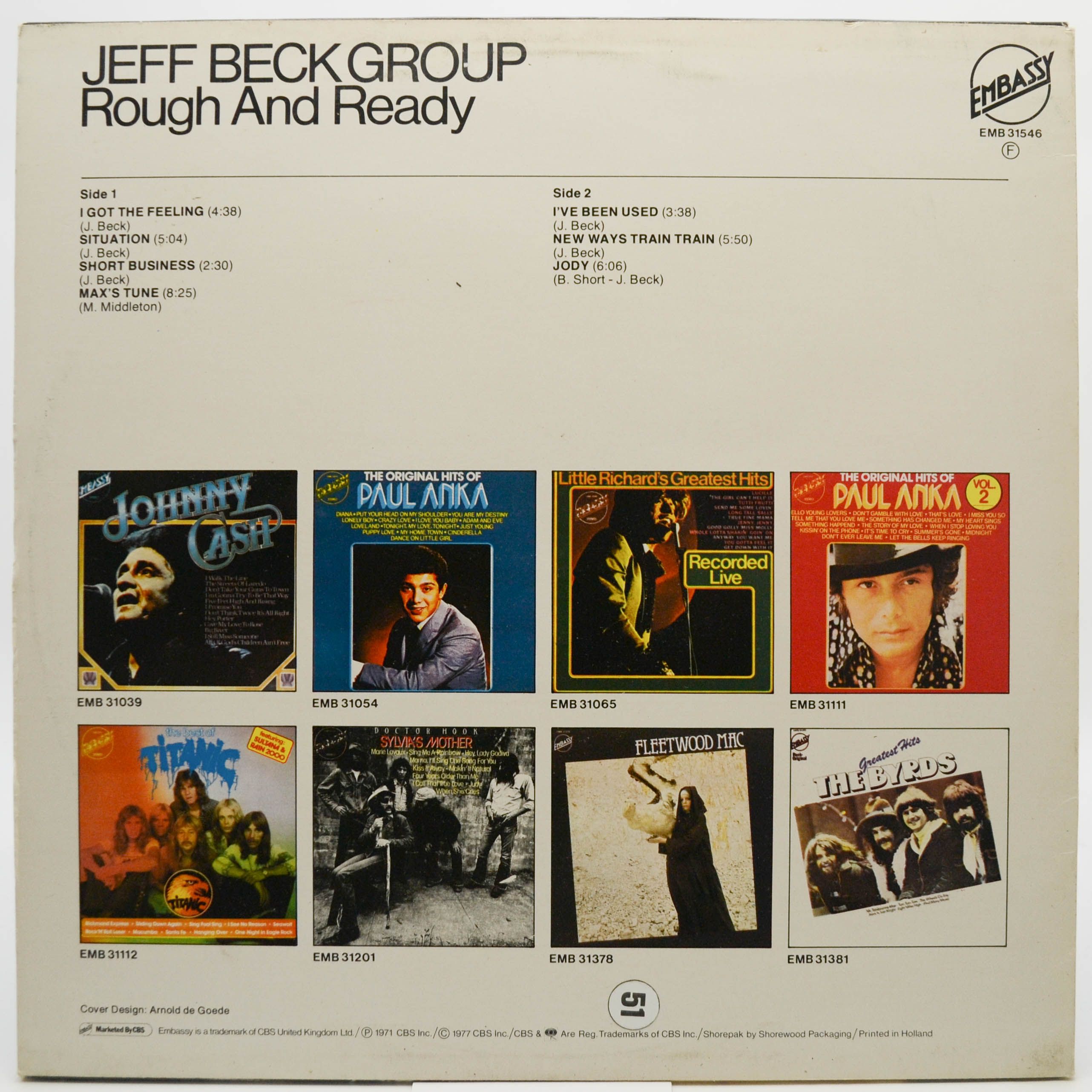 Jeff Beck Group — Rough And Ready, 1971