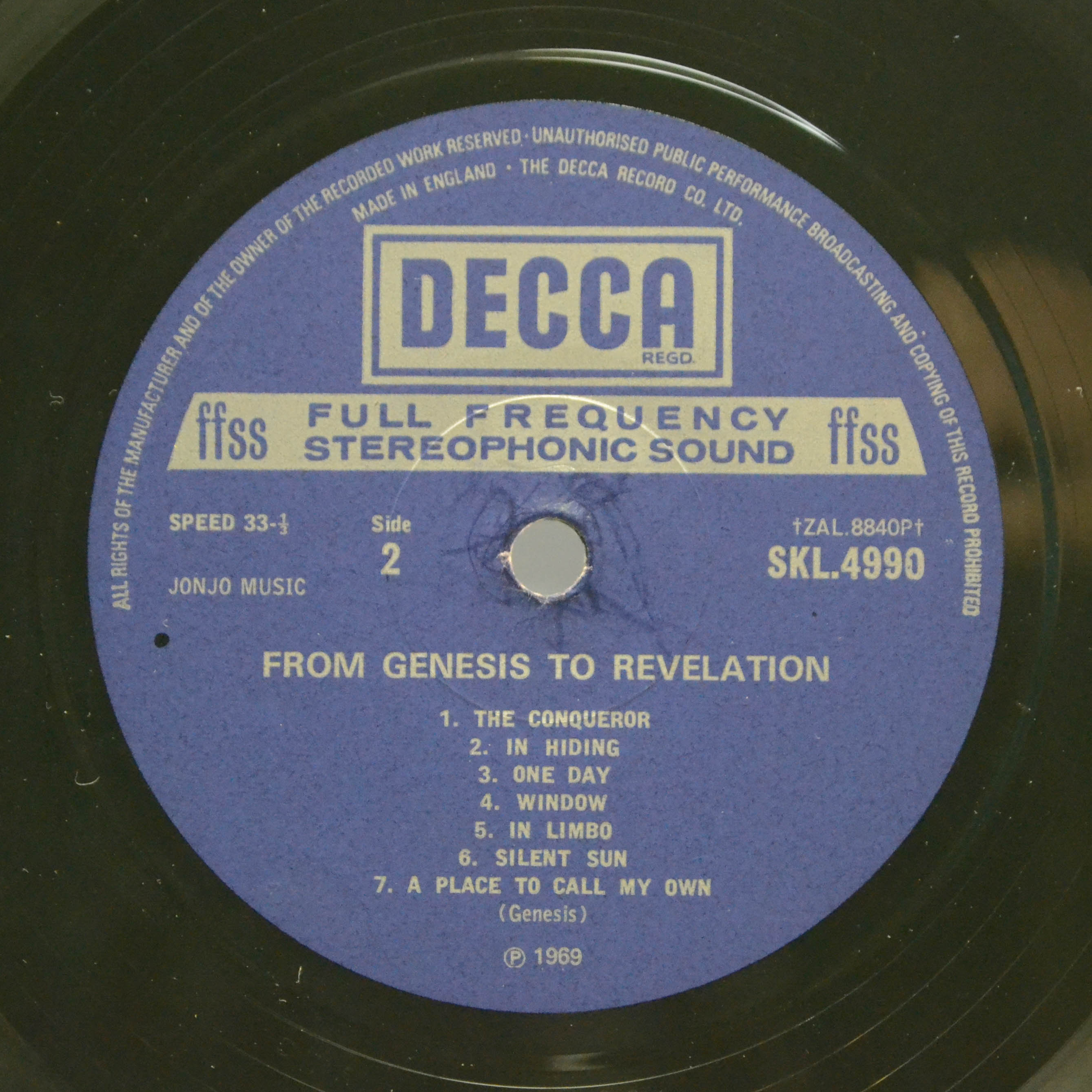 Genesis — From Genesis To Revelation (UK), 1969