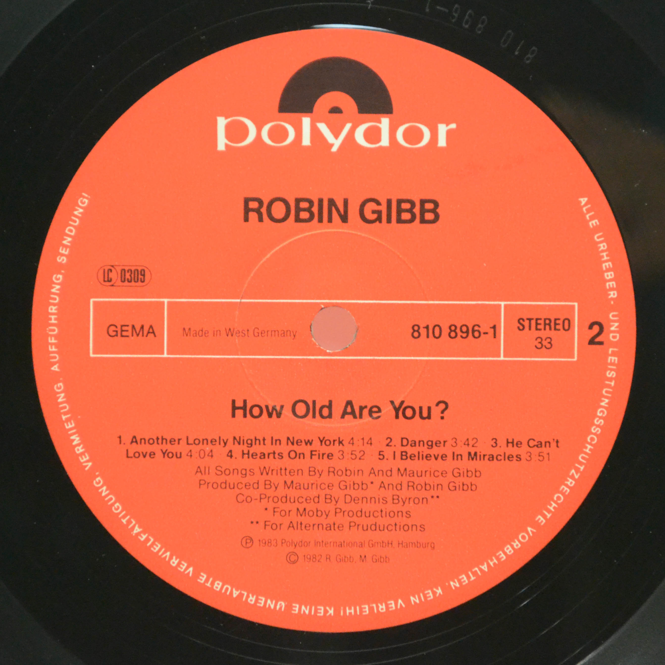 Robin Gibb — How Old Are You?, 1983
