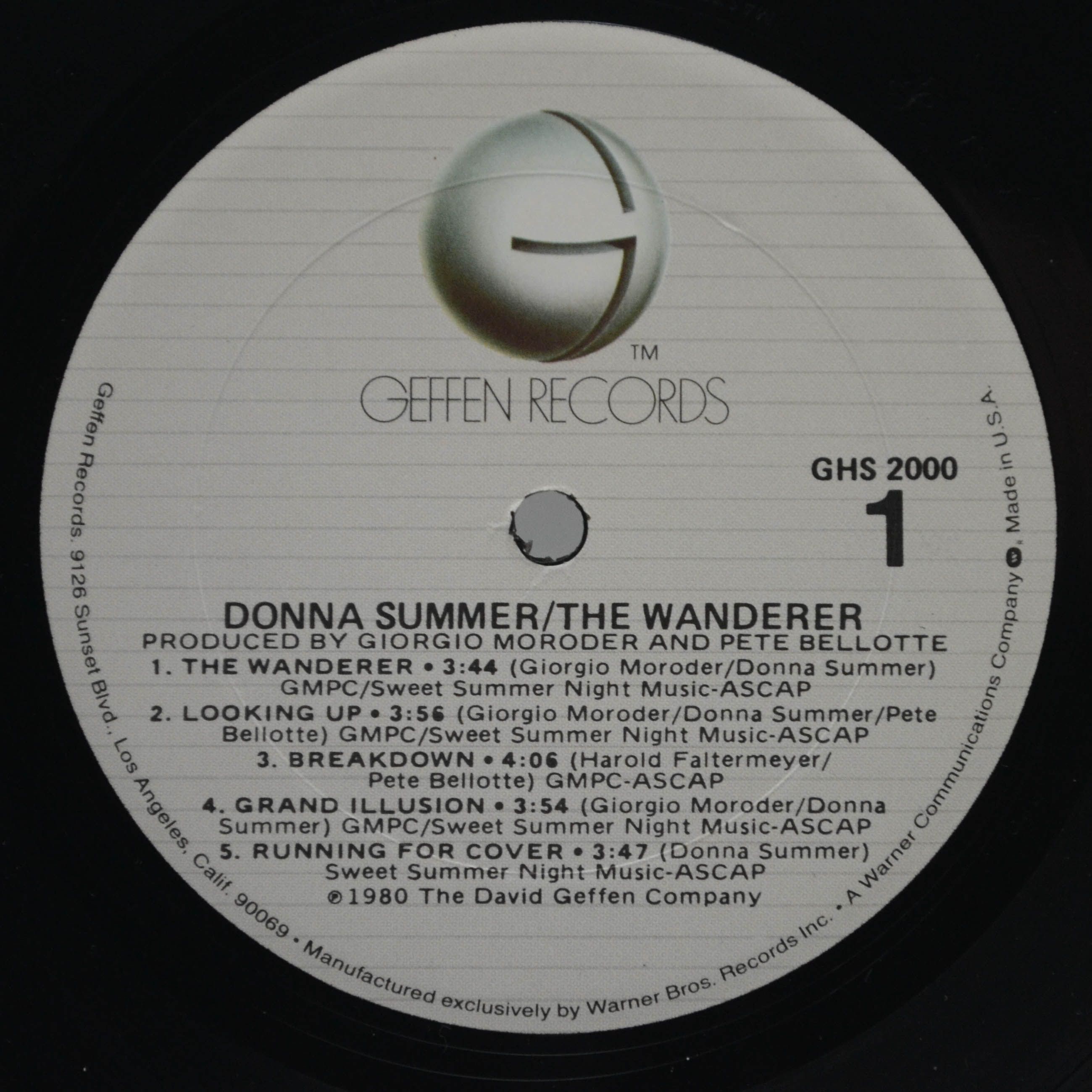 Donna Summer — The Wanderer (1-st, USA), 1980