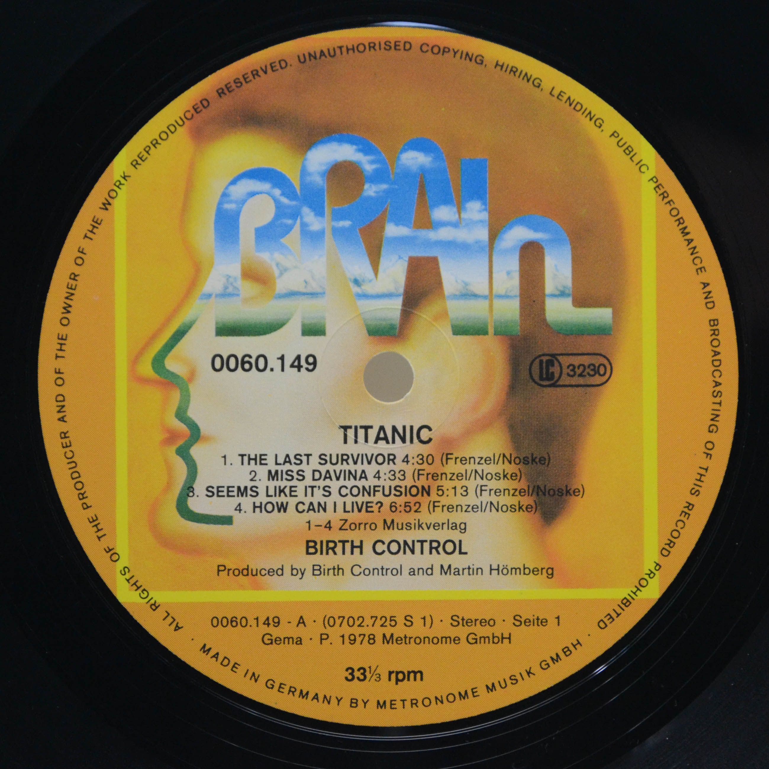 Birth Control — Titanic, 1978