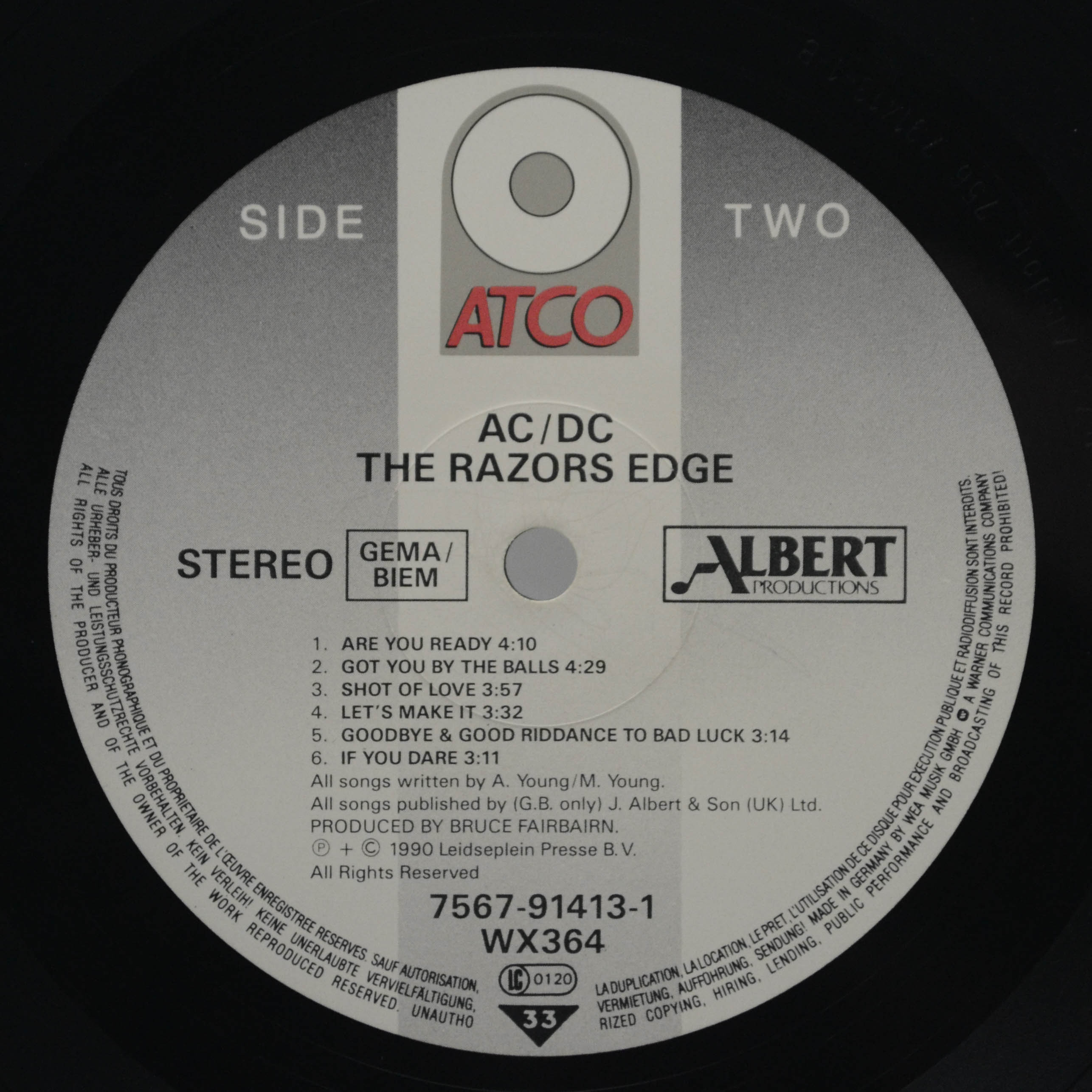 AC/DC — The Razors Edge, 1990