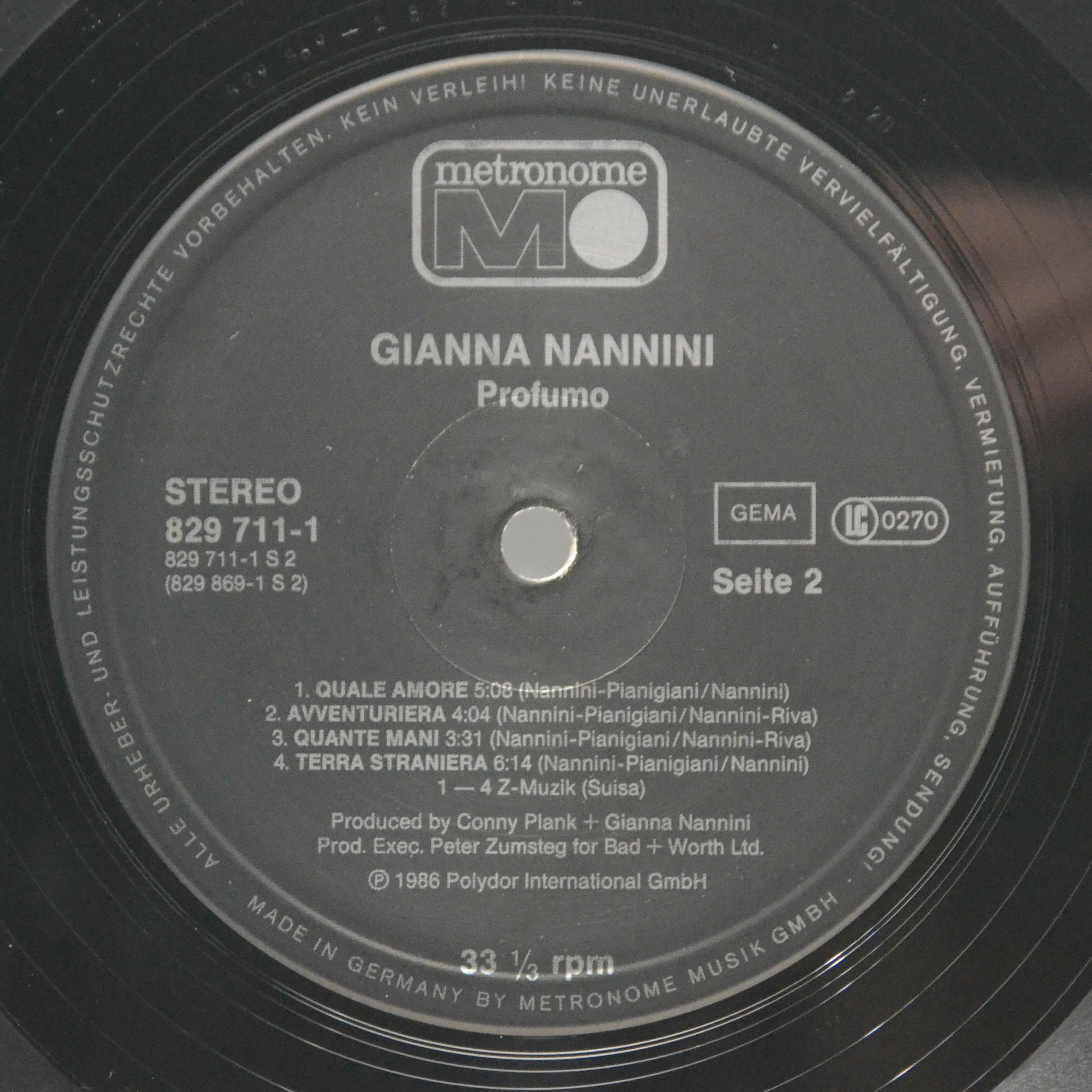 Gianna Nannini — Profumo, 1986