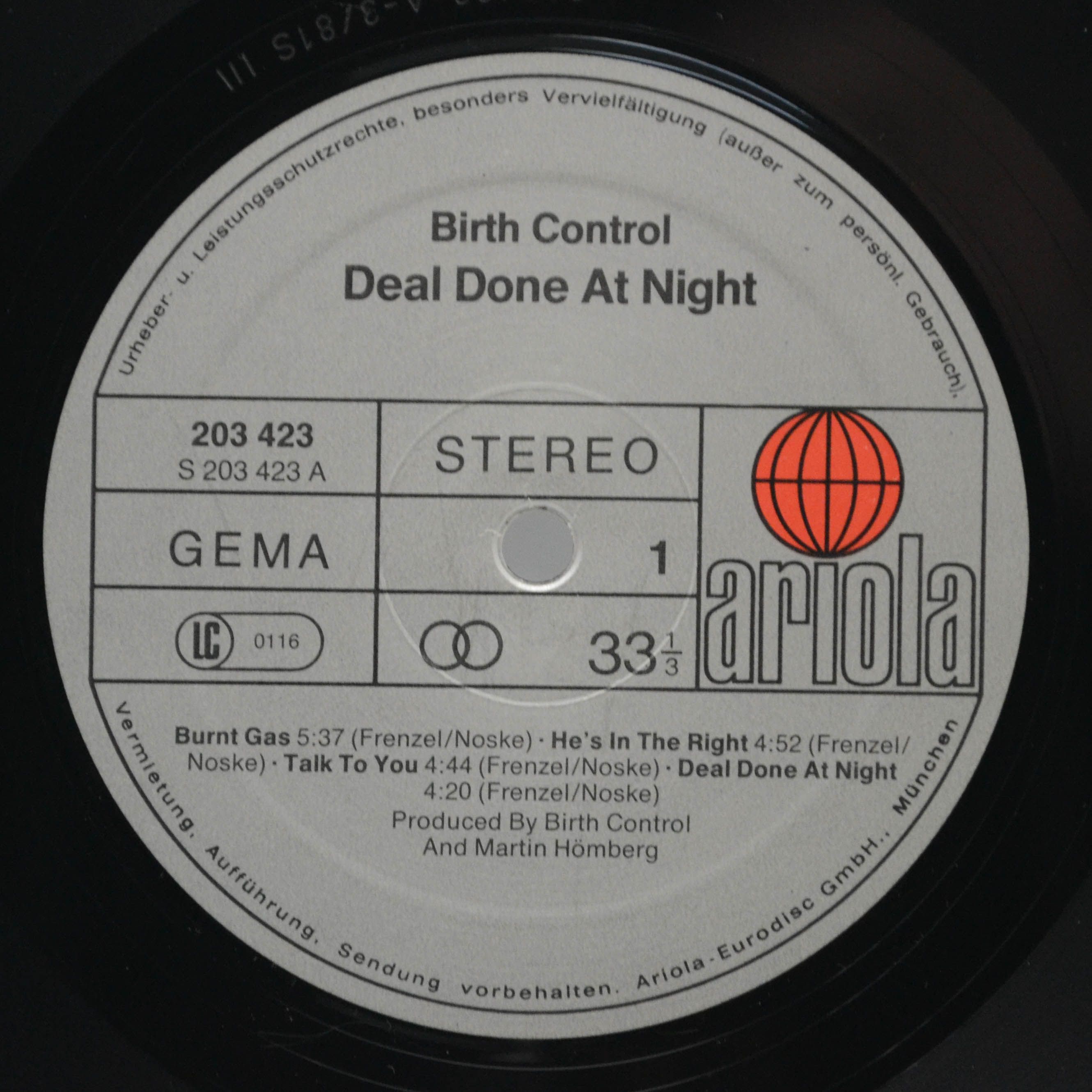 Birth Control — Deal Done At Night, 1981
