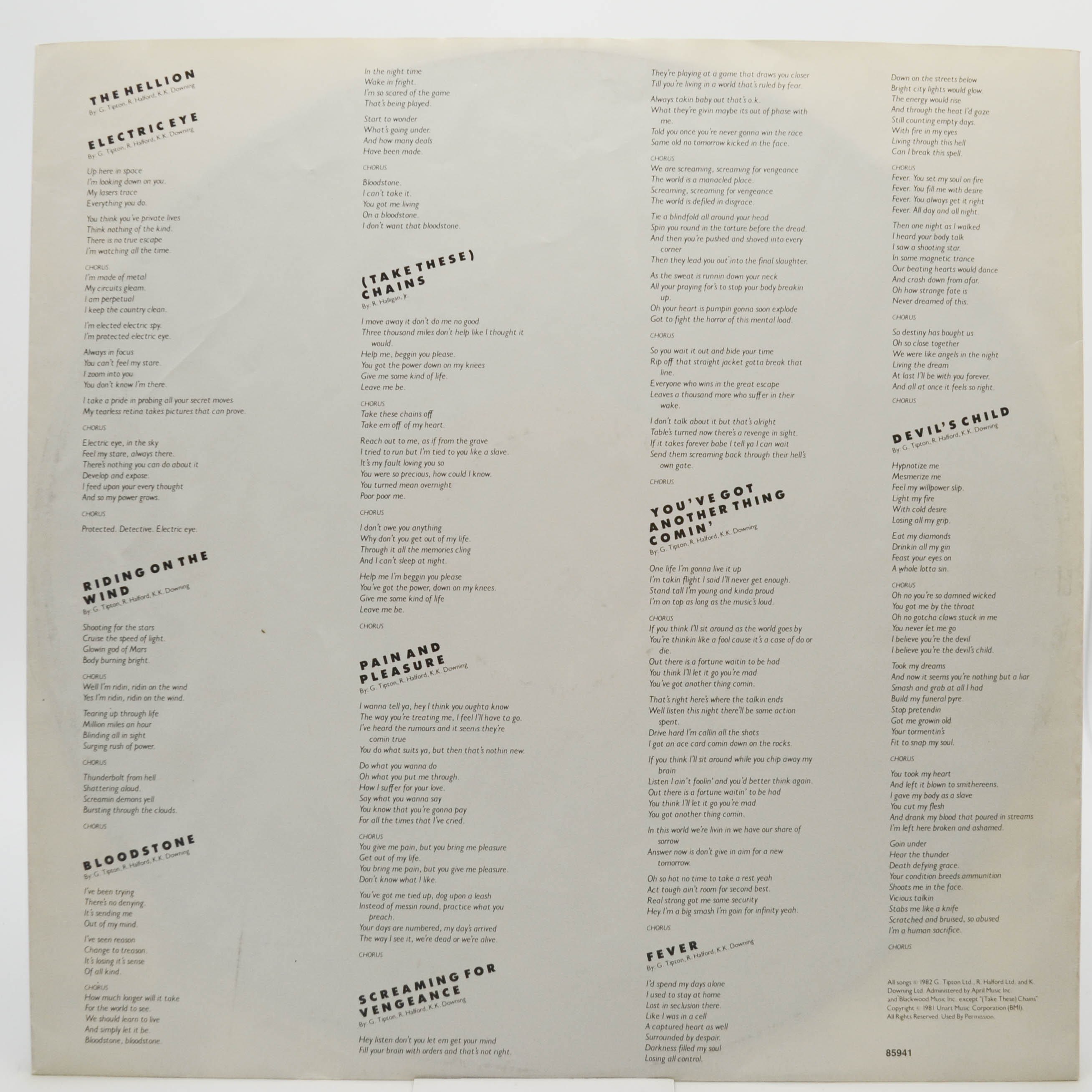 Judas Priest — Screaming For Vengeance, 1982