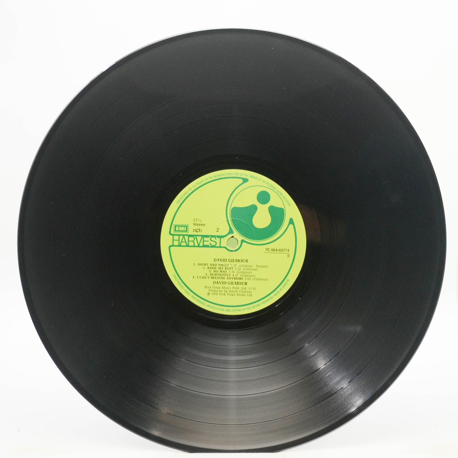 David Gilmour — David Gilmour, 1978