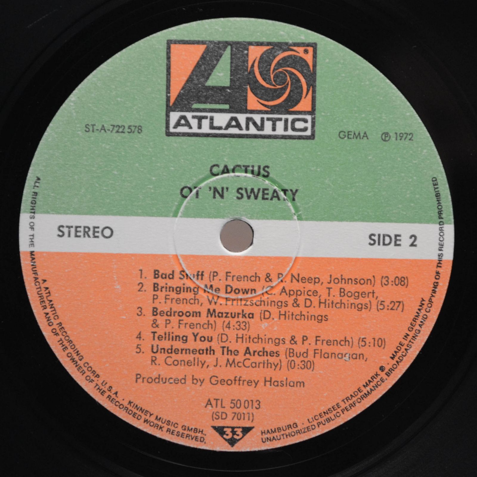 Cactus — 'Ot 'N' Sweaty, 1972