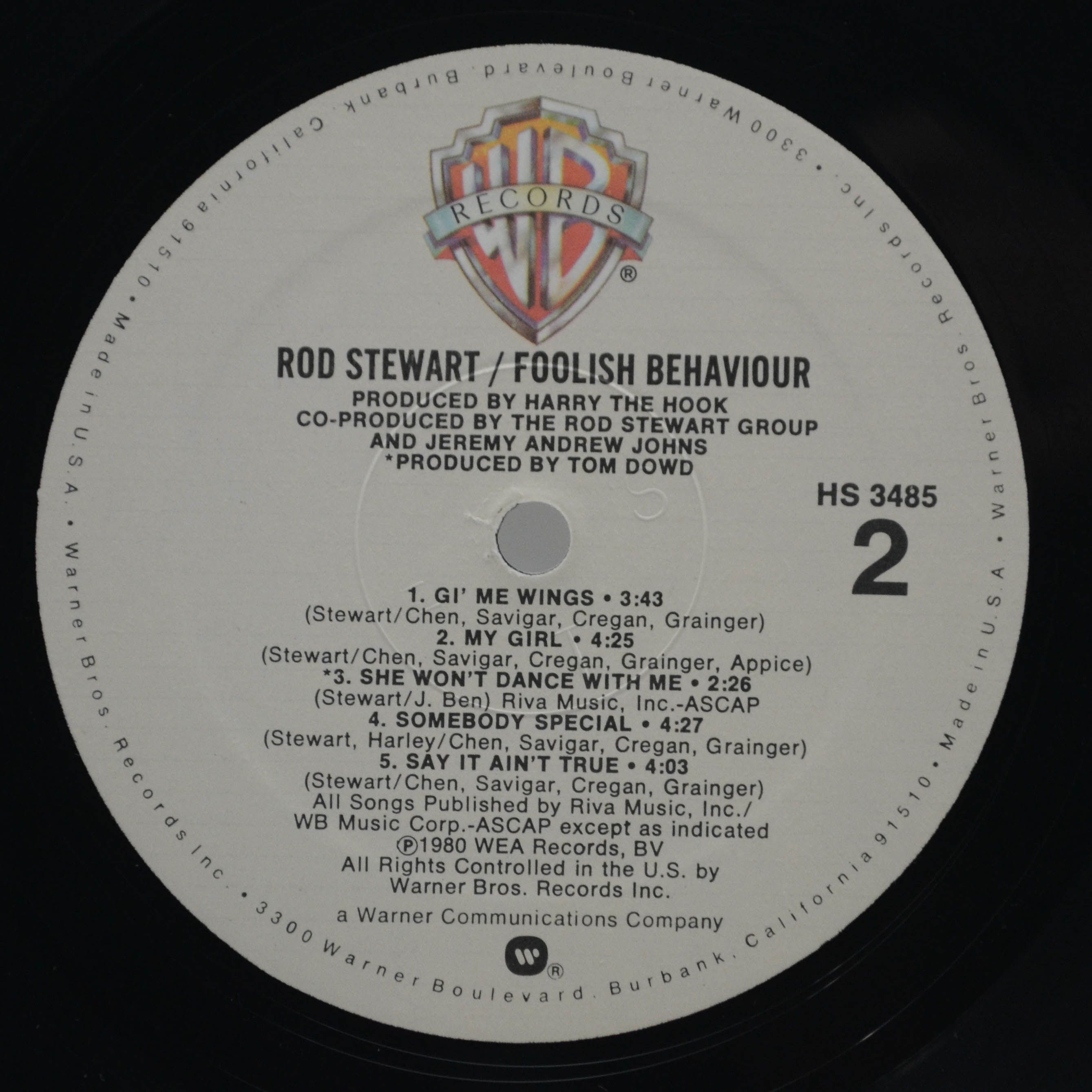 Rod Stewart — Foolish Behaviour (USA), 1980