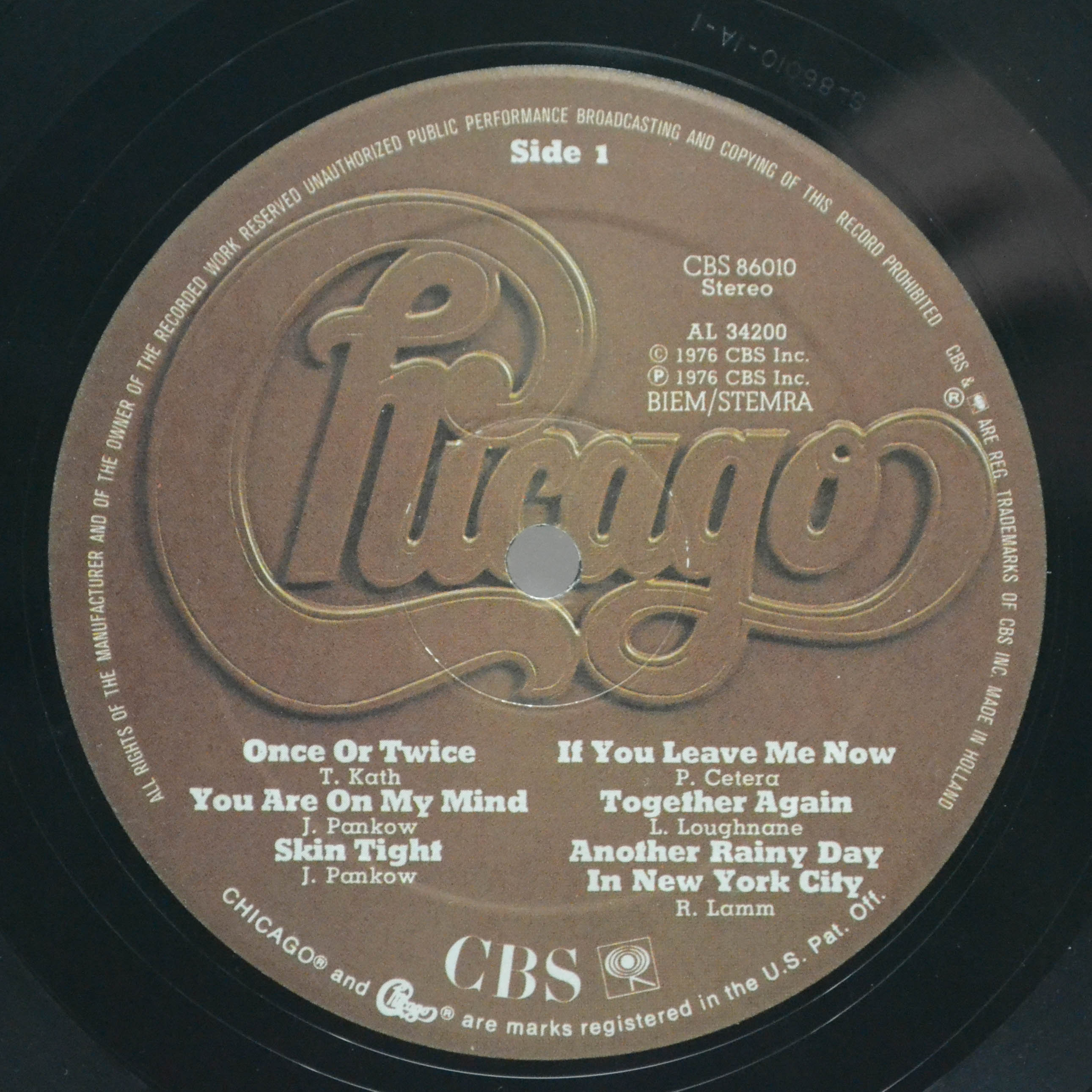 Chicago — Chicago X, 1976