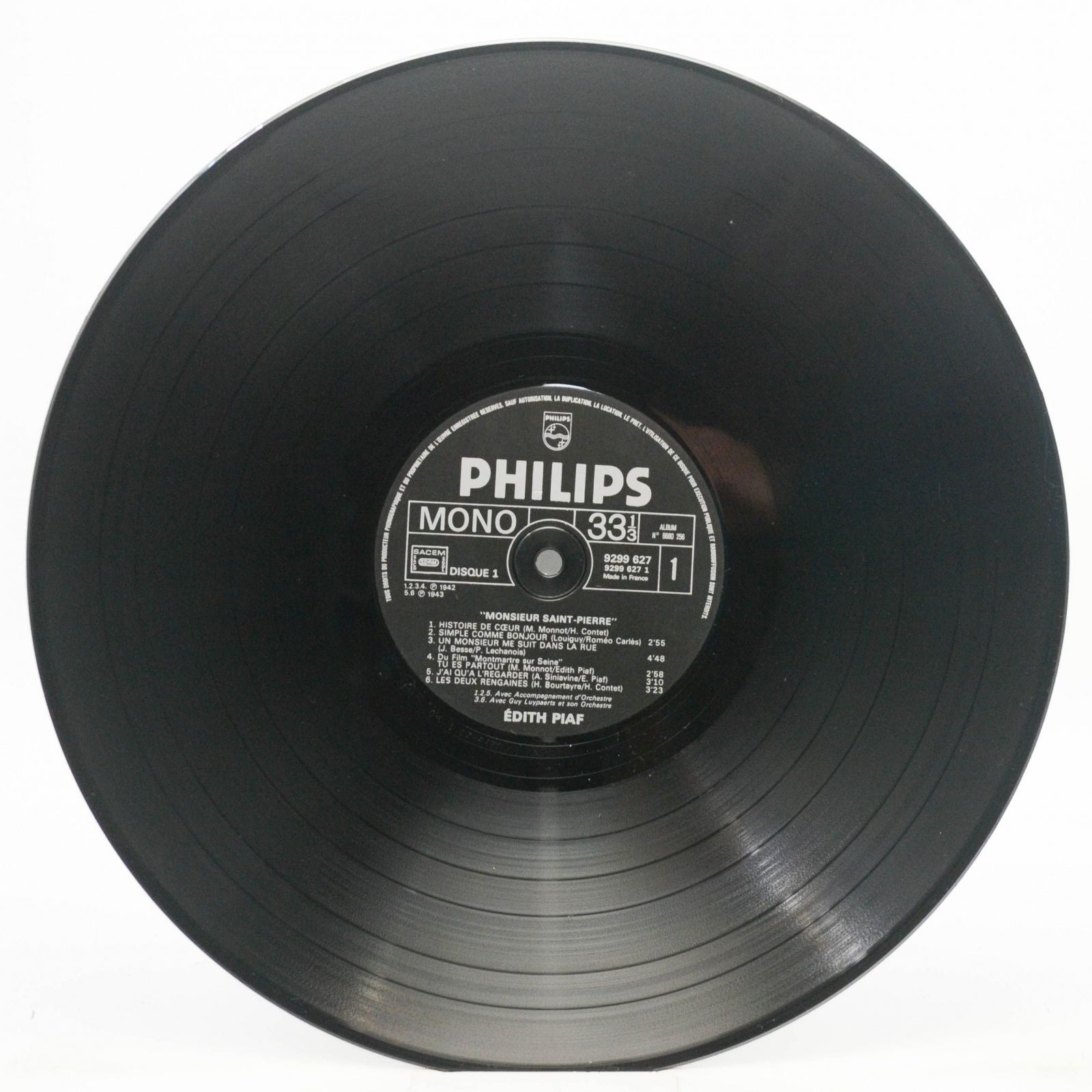 Edith Piaf — Monsieur Saint-Pierre (2LP), 1975