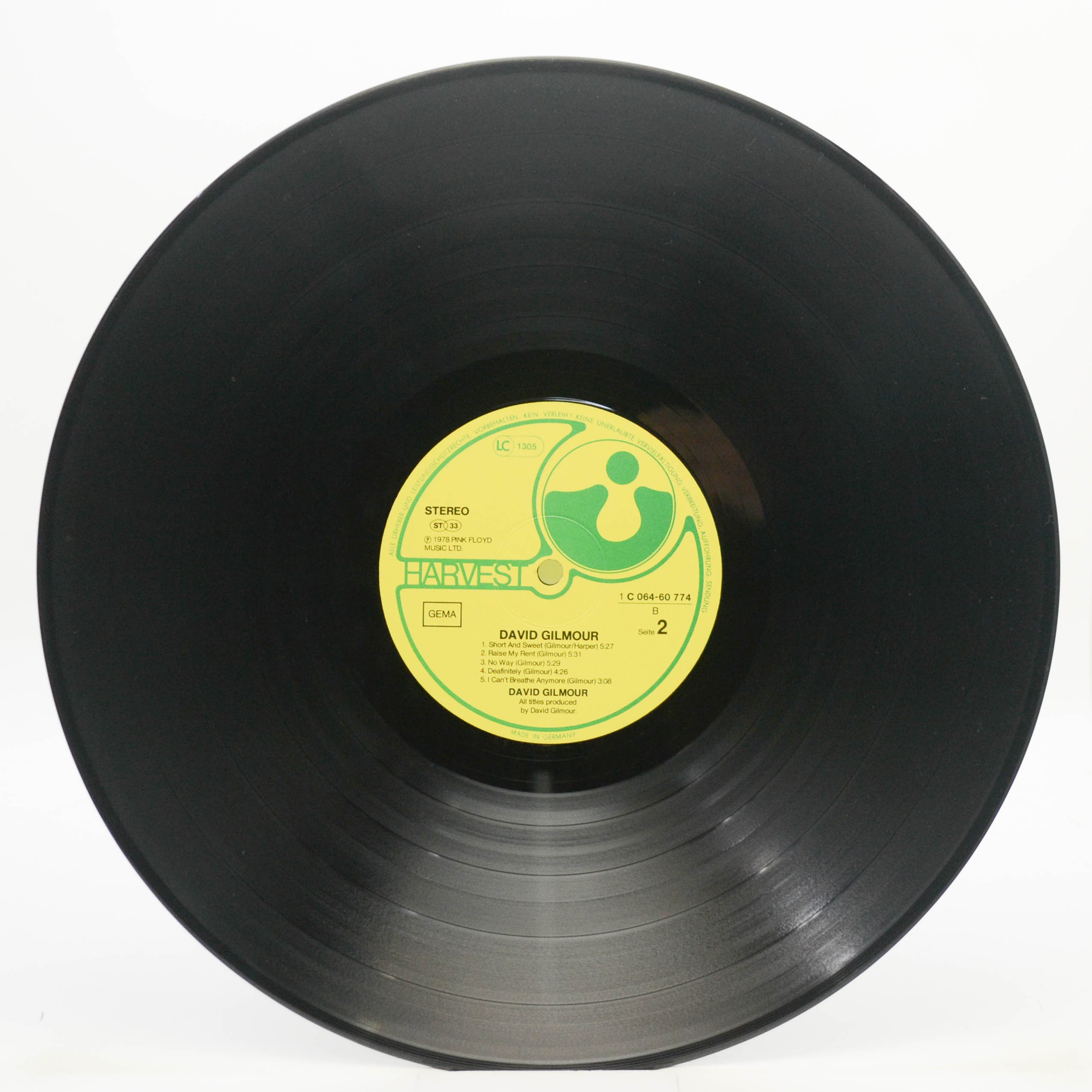 David Gilmour — David Gilmour, 1978